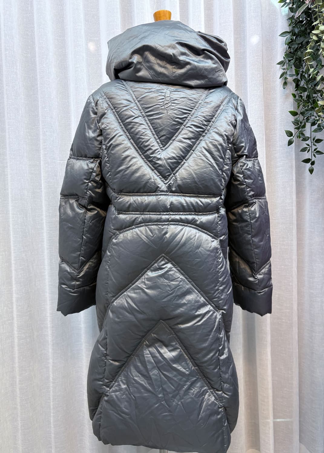 트루사디 그레이 투웨이 지퍼 패딩 상품이미지2