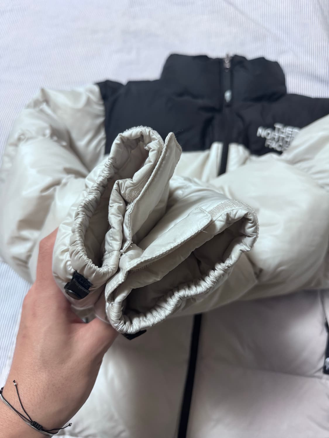 노스페이스 눕시 하이브리드 다운 볼 자켓 화이트 샌드 25SS  상품이미지8