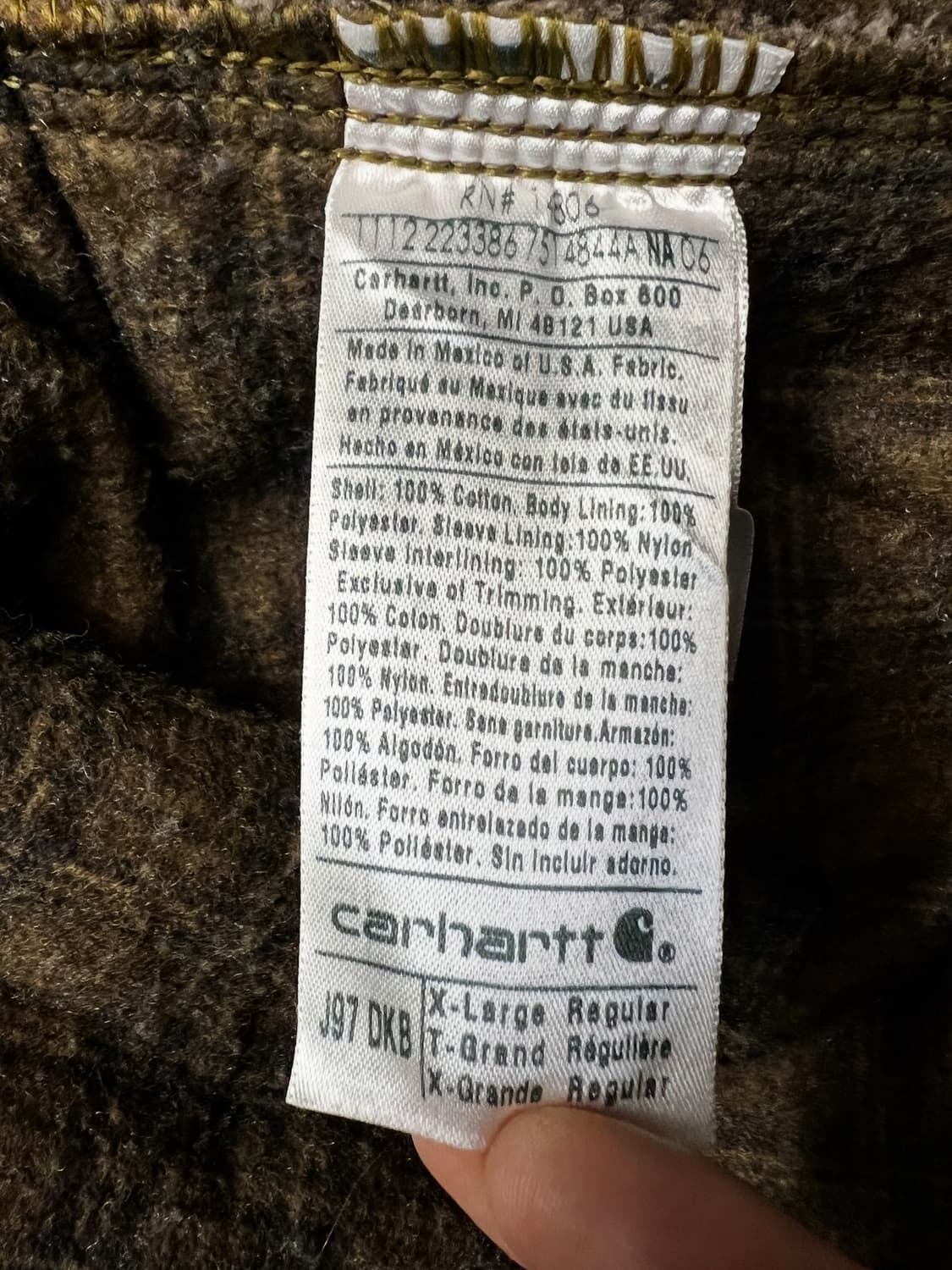 칼하트 J97 디트로이트 자켓 상품이미지6