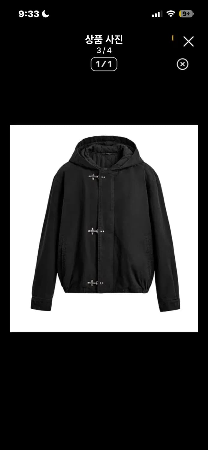 Zara 토글 후크 후드 자켓 S 상품이미지2