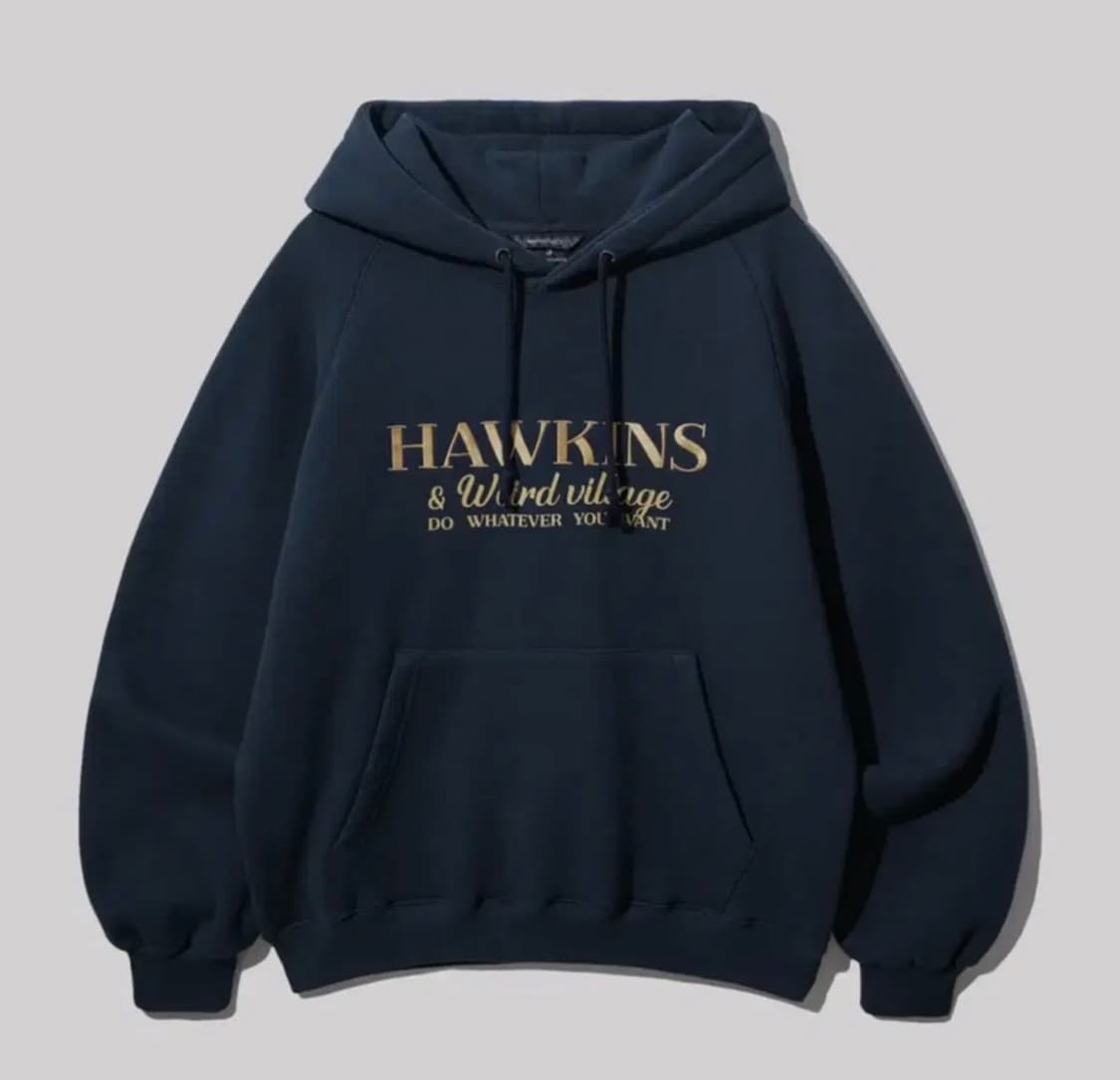 더블유브이프로젝트 호킨스 후드티 네이비 골드  S 상품이미지1
