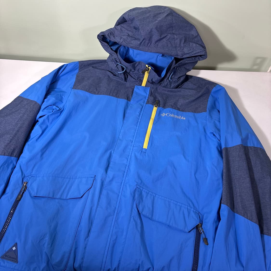 L 컬럼비아 블루 옴니윈드 후드 바람막이자켓 상품이미지2