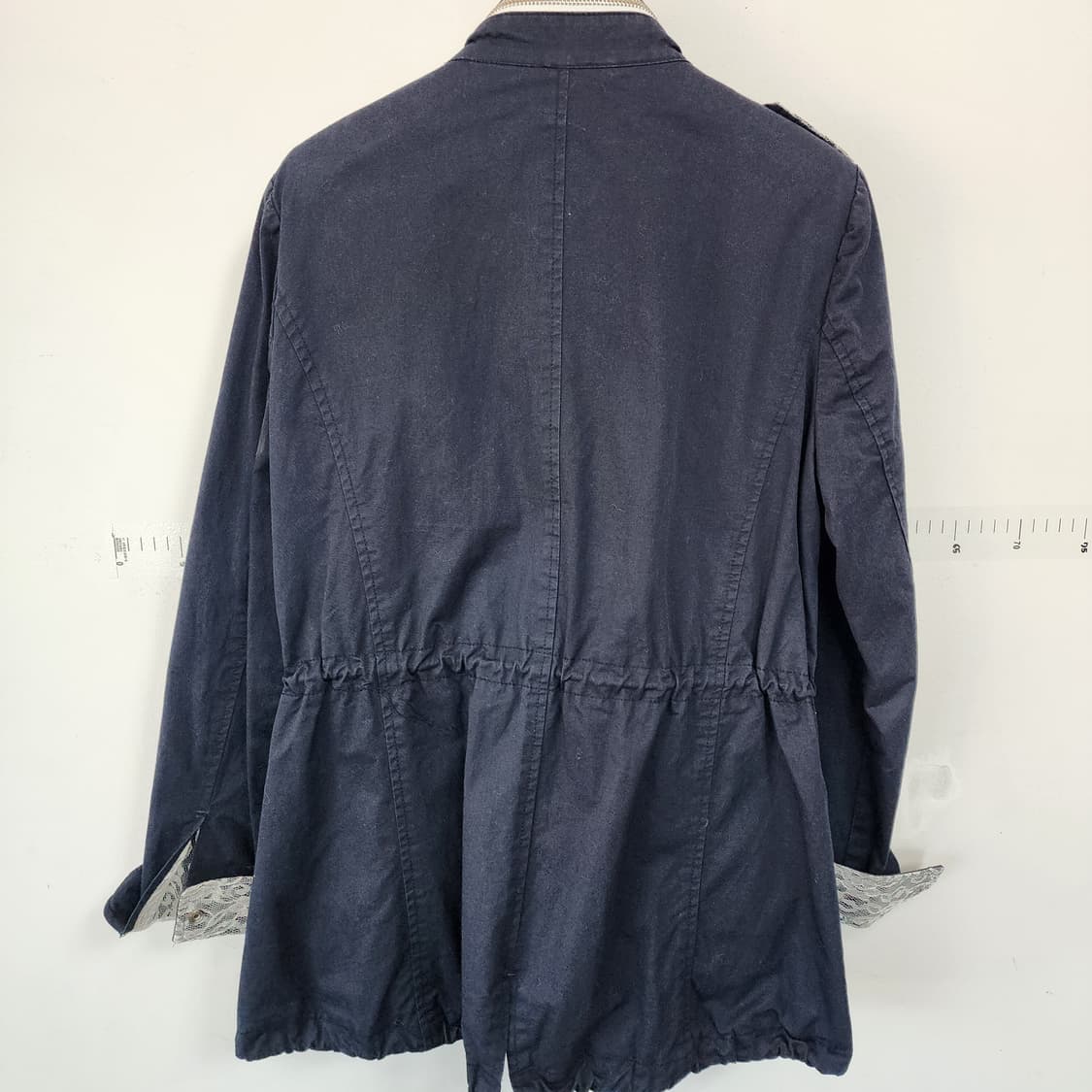 에고이스트 블랙 레이스 패치 장식 점퍼 상품이미지7