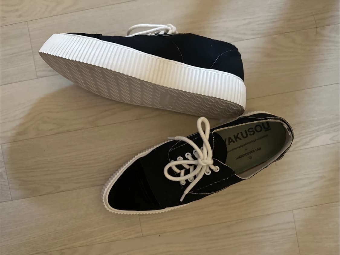 언더커버리즘 블랙 컨버스 로우탑 스니커즈 (260mm) 상품이미지5