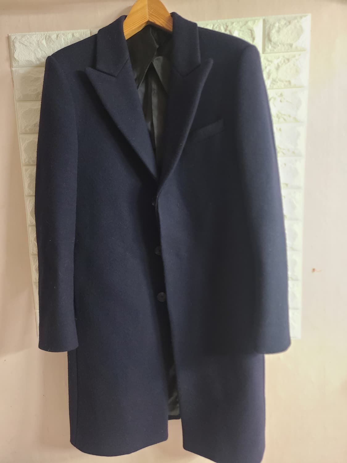 SYSTEM 남자 코트 네이비 100 상품이미지2