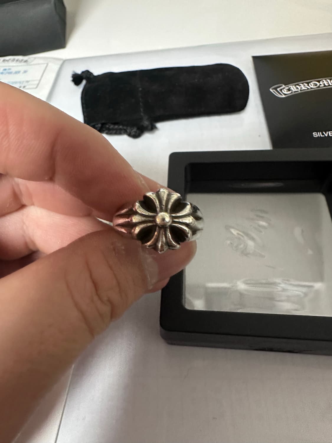 크롬하츠 컷아웃링 US7사이즈 상품이미지2