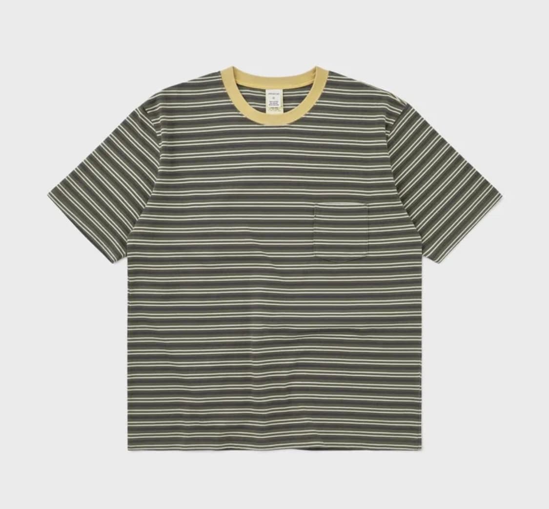 카키스 보더 S/S 티 바크 M사이즈 상품이미지1