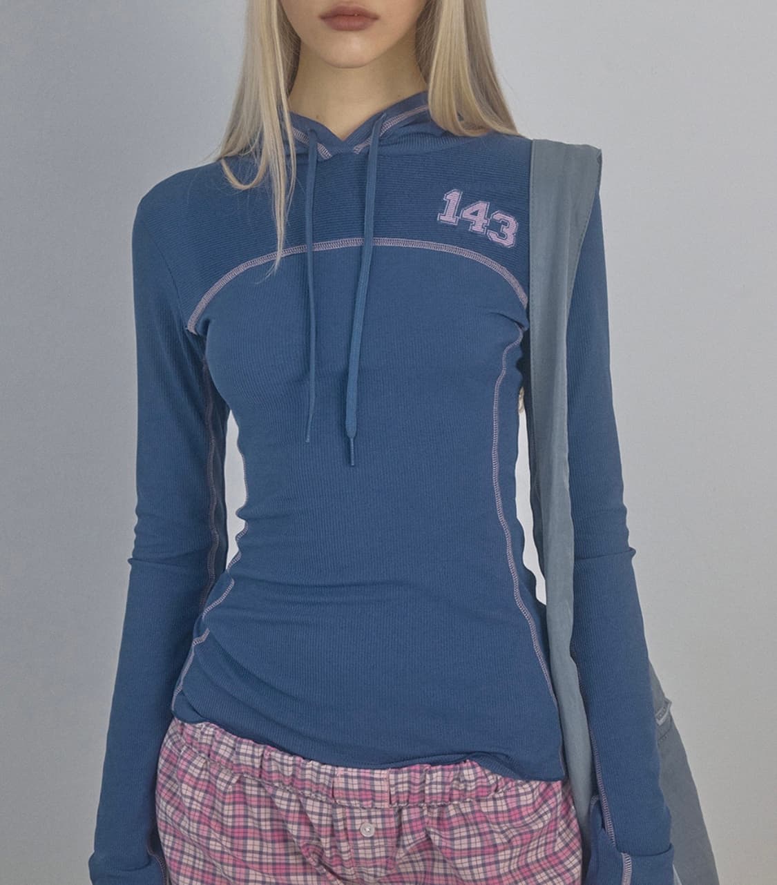 스컬프터 넘버링 후드티 상품이미지1