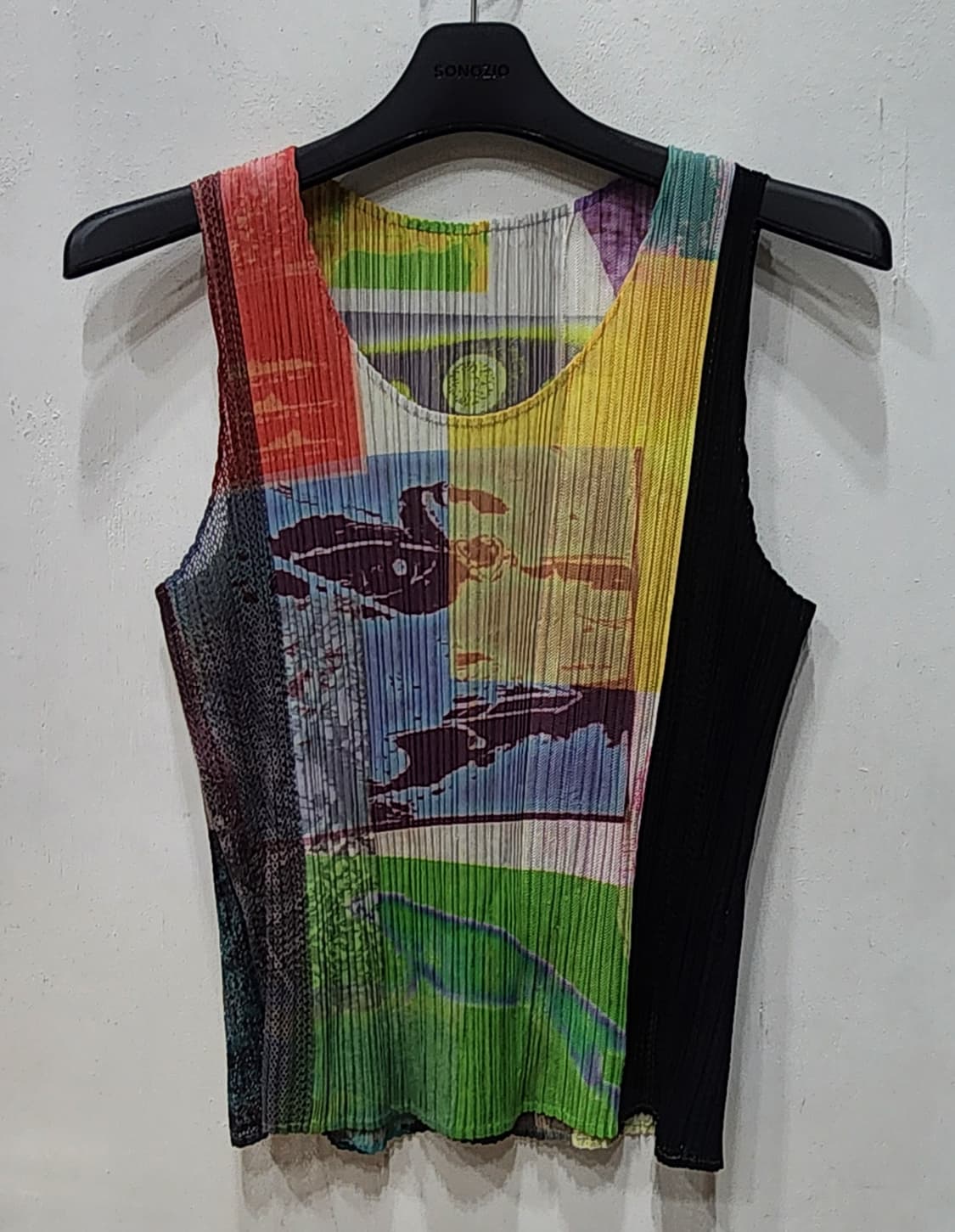 플리츠플리즈 그래픽 프린팅 민소매 3사이즈 상품이미지1