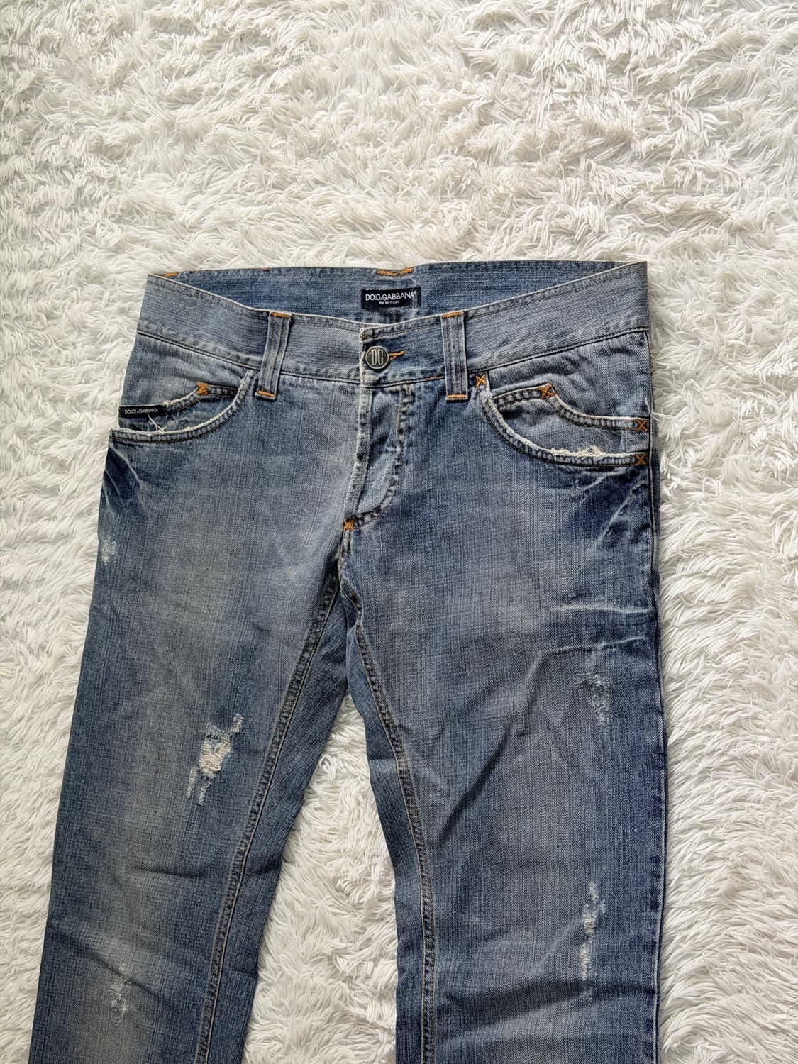돌체앤가바나(Dolce & Gabbana) 빈티지 디스트레스드 워싱 데님 상품이미지1