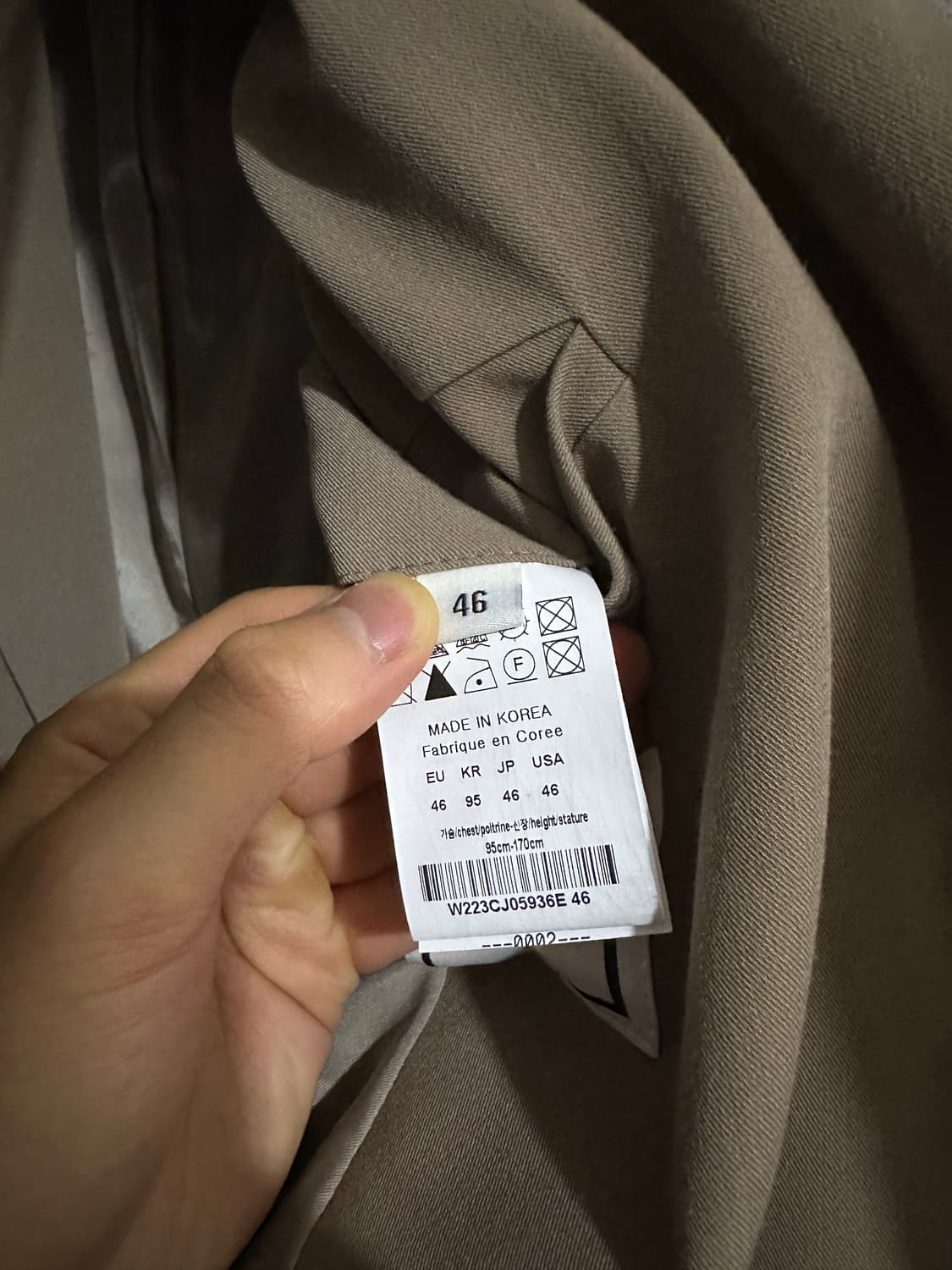 [46] 우영미 22fw 커프스 턴업 블레이저 자켓 상품이미지9