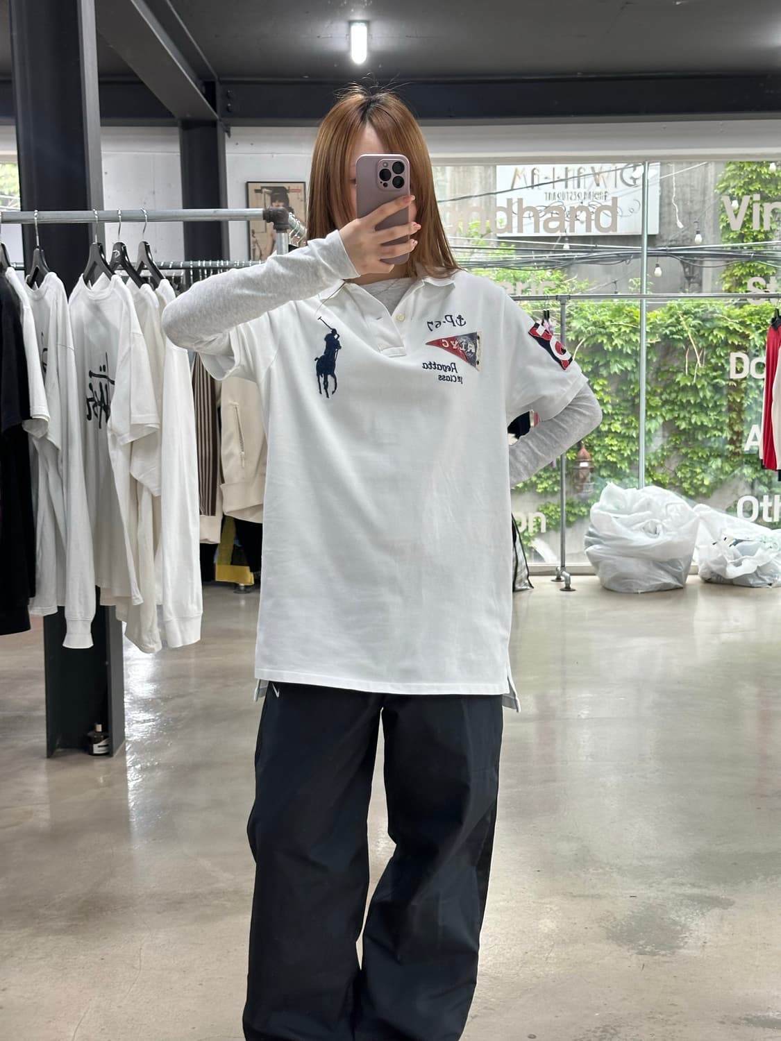 폴로랄프로렌 마린 플래그패치넘버링 빅포니 PK반팔티 상품이미지3