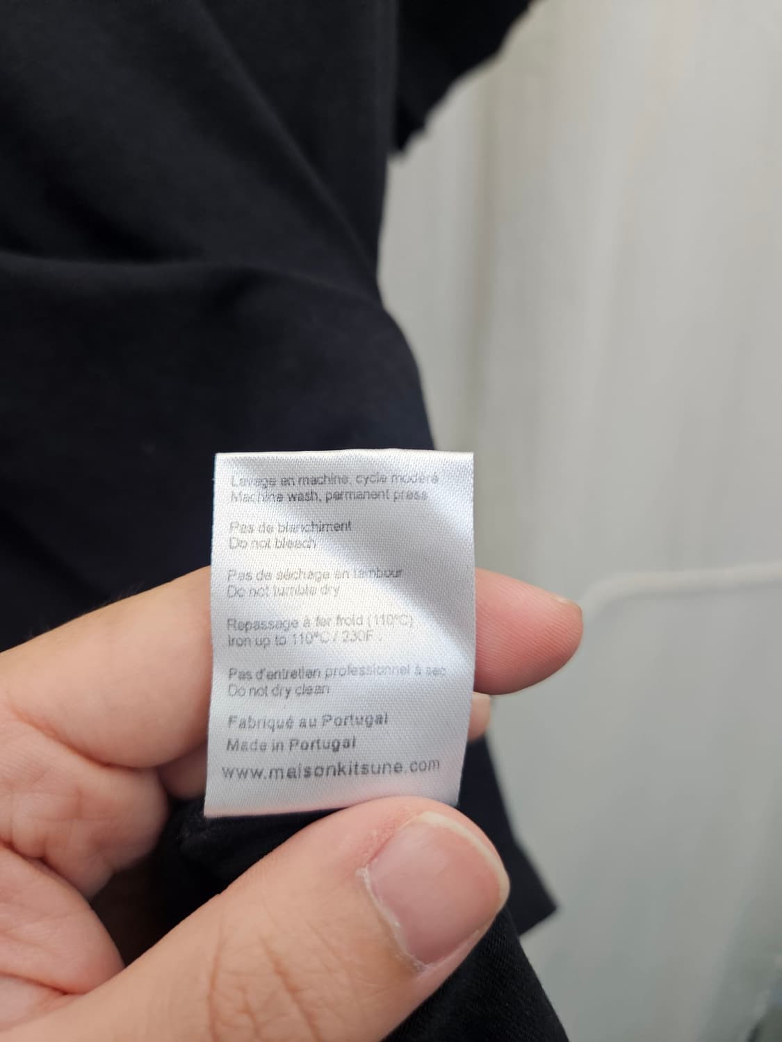 메종키츠네 로고 블랙 반팔티 상품이미지6