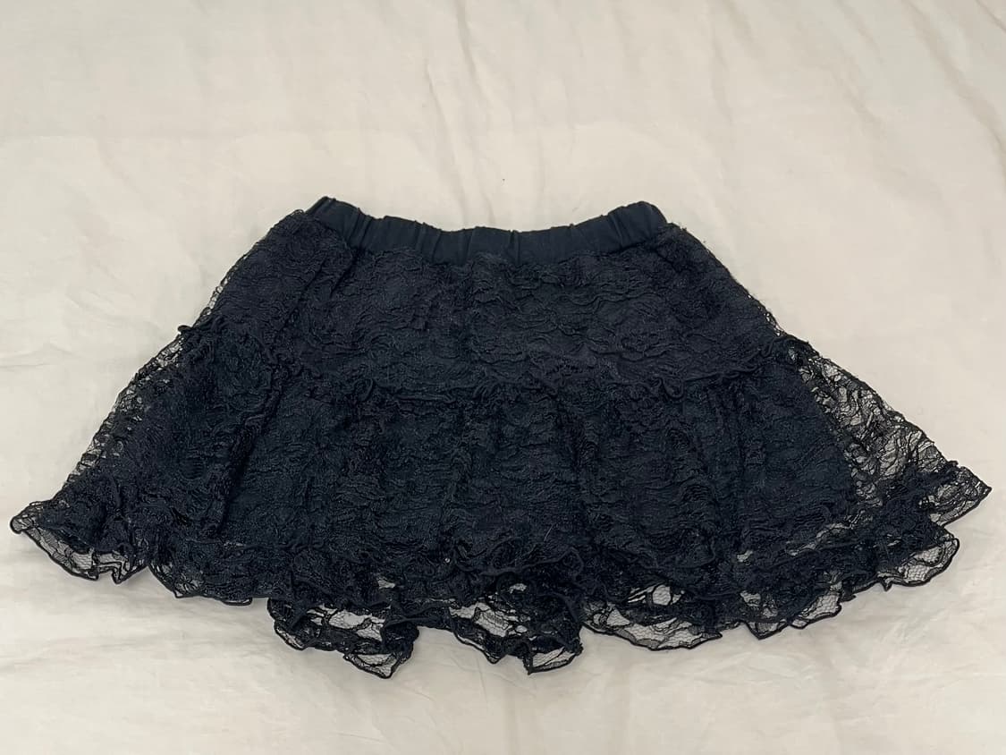 블랙 레이스 캉캉 스커트 상품이미지1