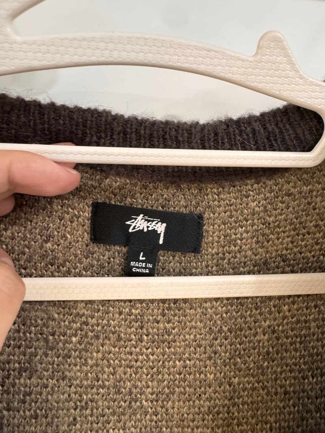 스투시 워블리 체크 베스트 브라운 L 상품이미지2