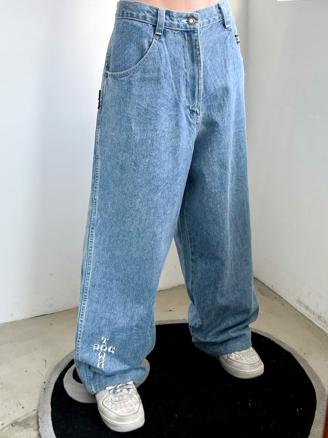 독타운 올드스쿨 빅사이즈 라이트 데님 팬츠 상품이미지1