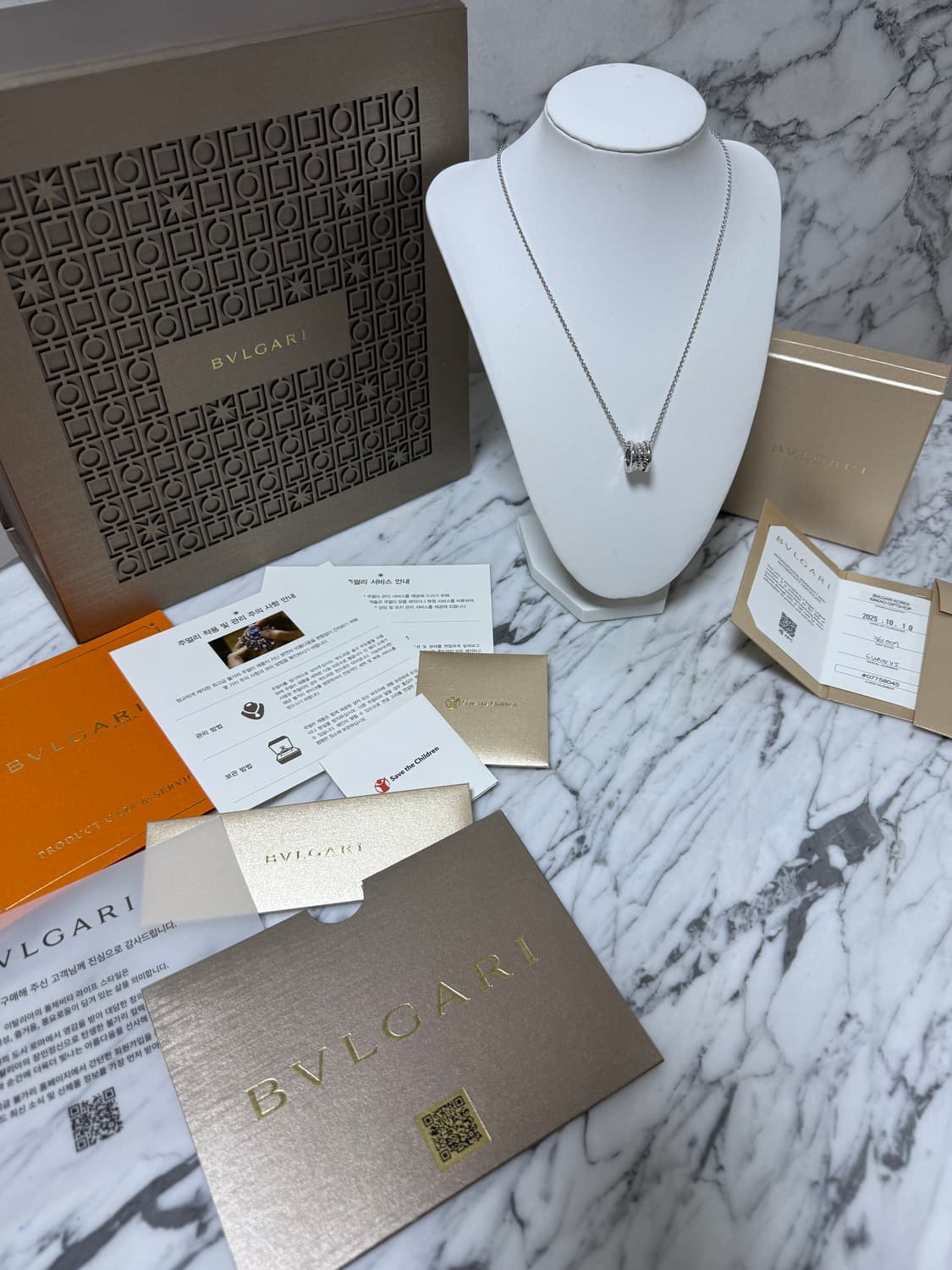 불가리 세이브더 칠드런 네크리스 목걸이 10월10일구매
 상품이미지1
