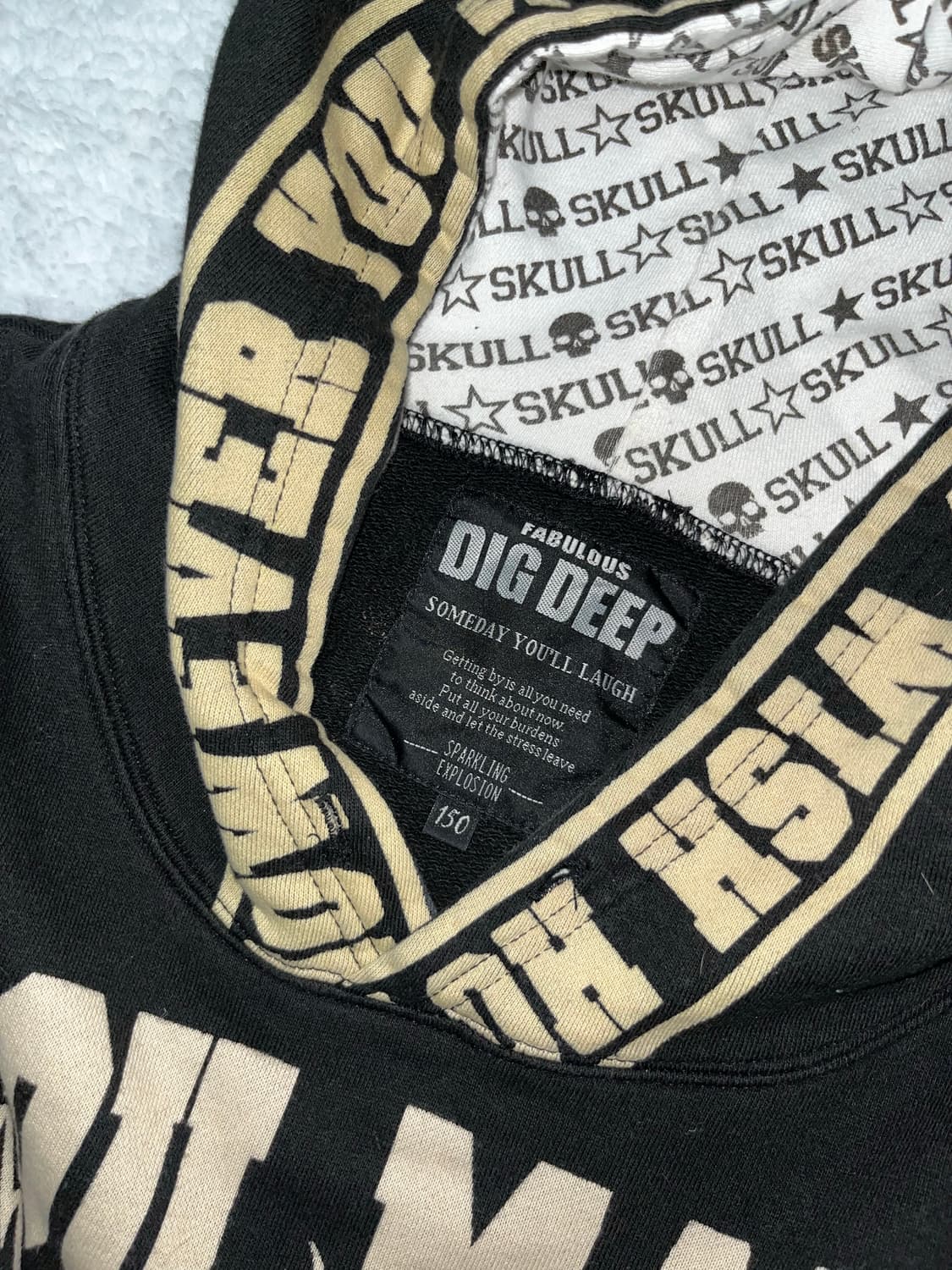 pop gyaru dirty-work hoodie 상품이미지2