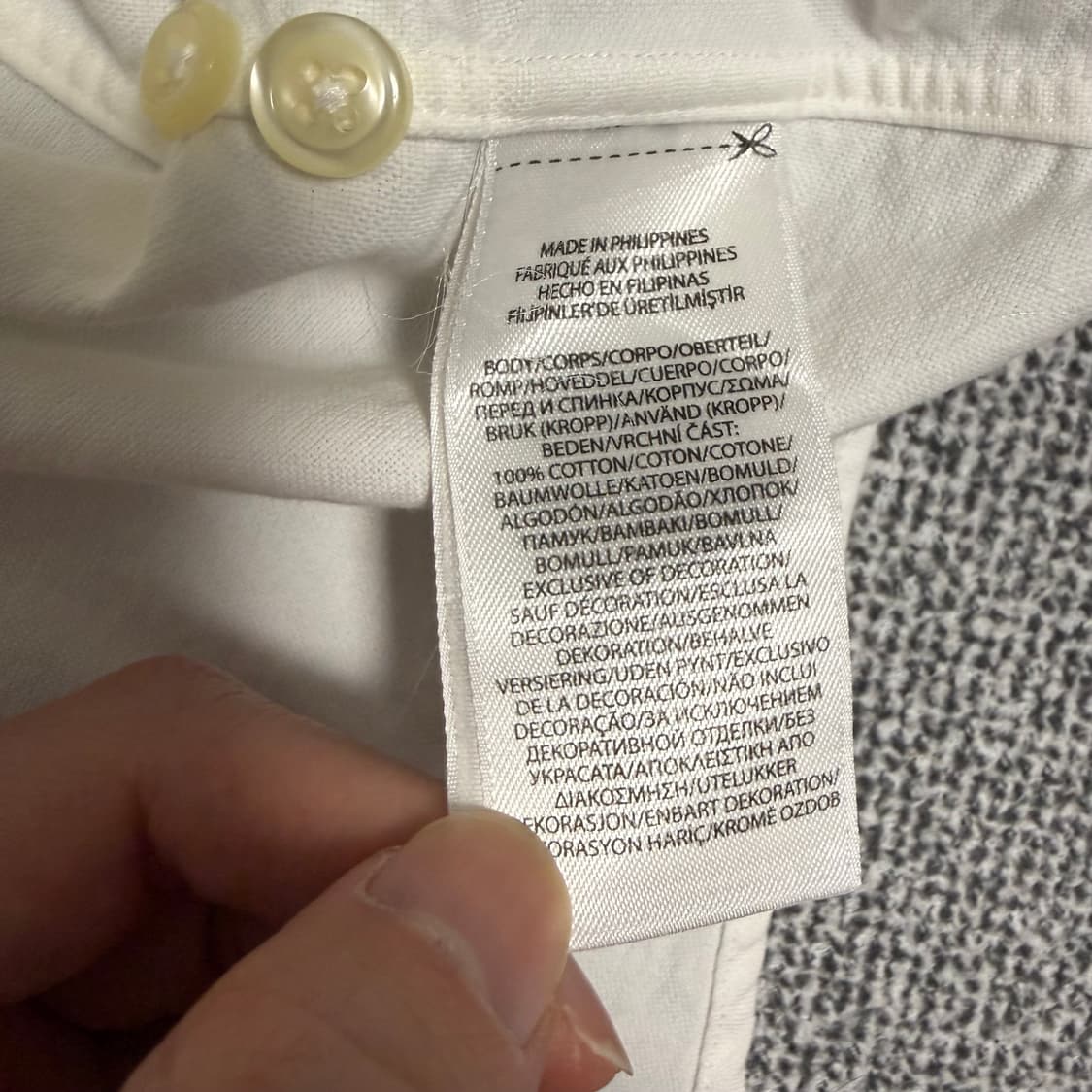 폴로 랄프로렌 옥스포드 긴팔 셔츠 클래식핏 M 상품이미지5