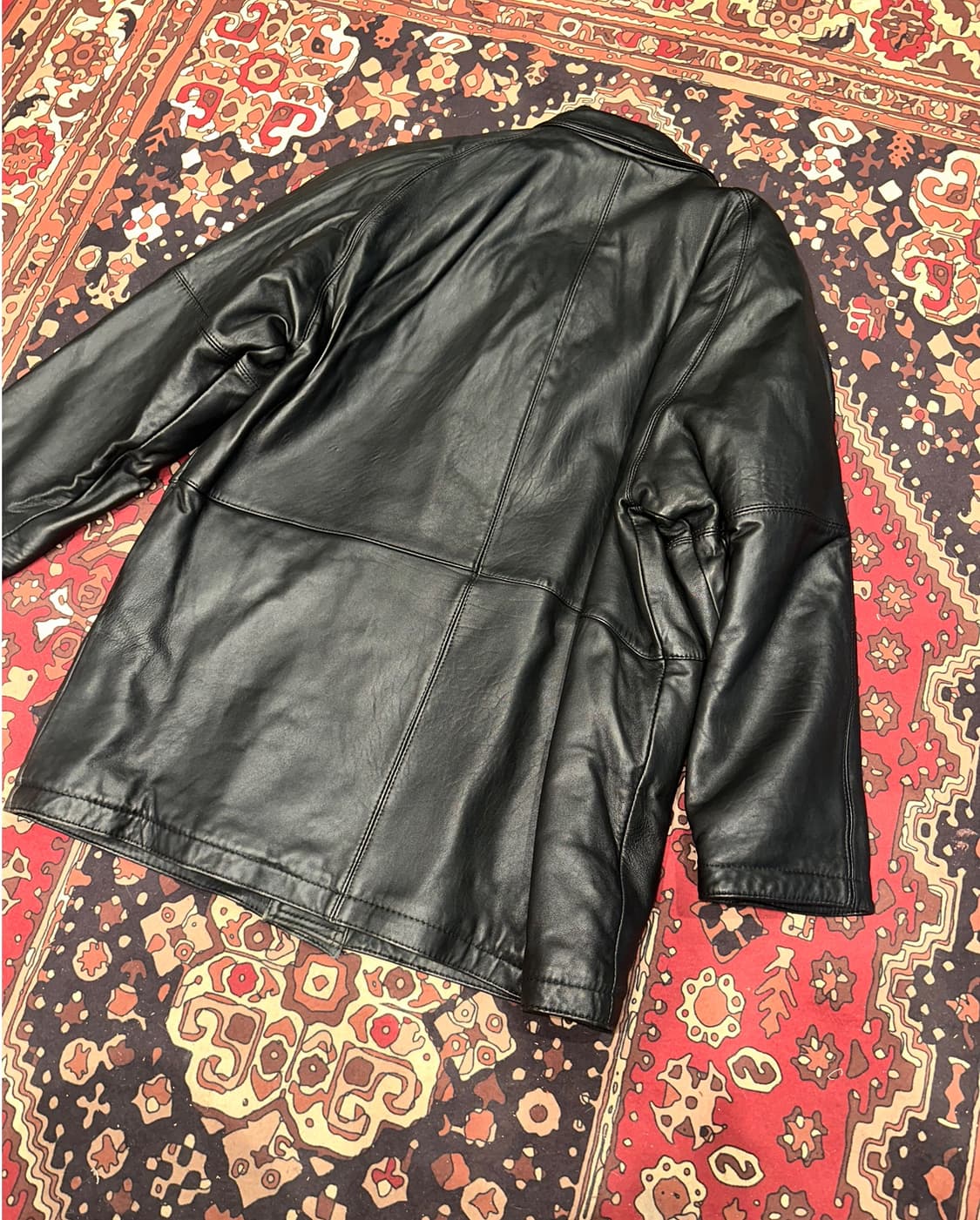 ( XL-2XL ) 가죽카코트 가죽코트 레더코트 가죽롱코트 가죽자켓 상품이미지4