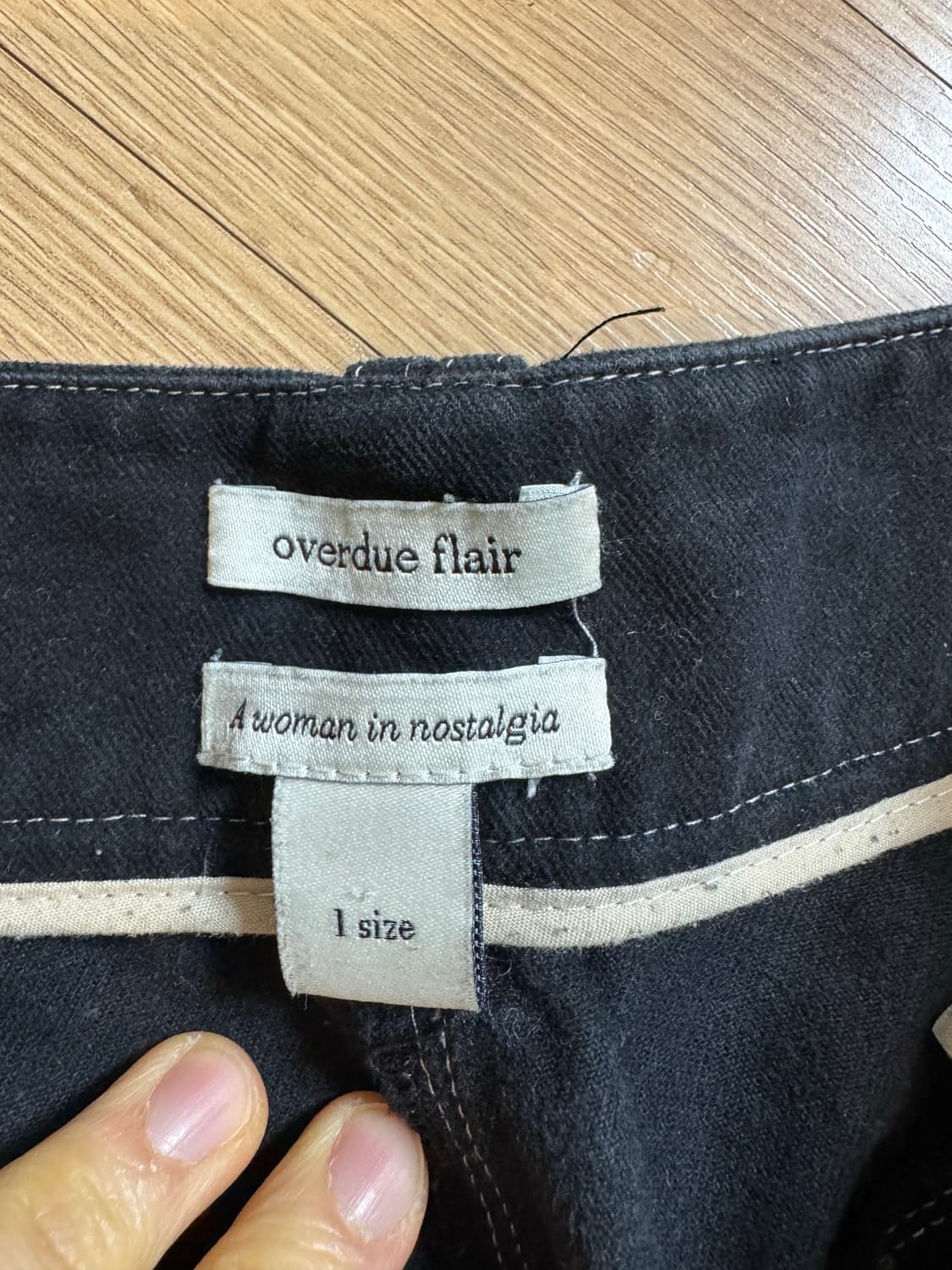 오버듀플레어 스티치 냅핑 팬츠 상품이미지2