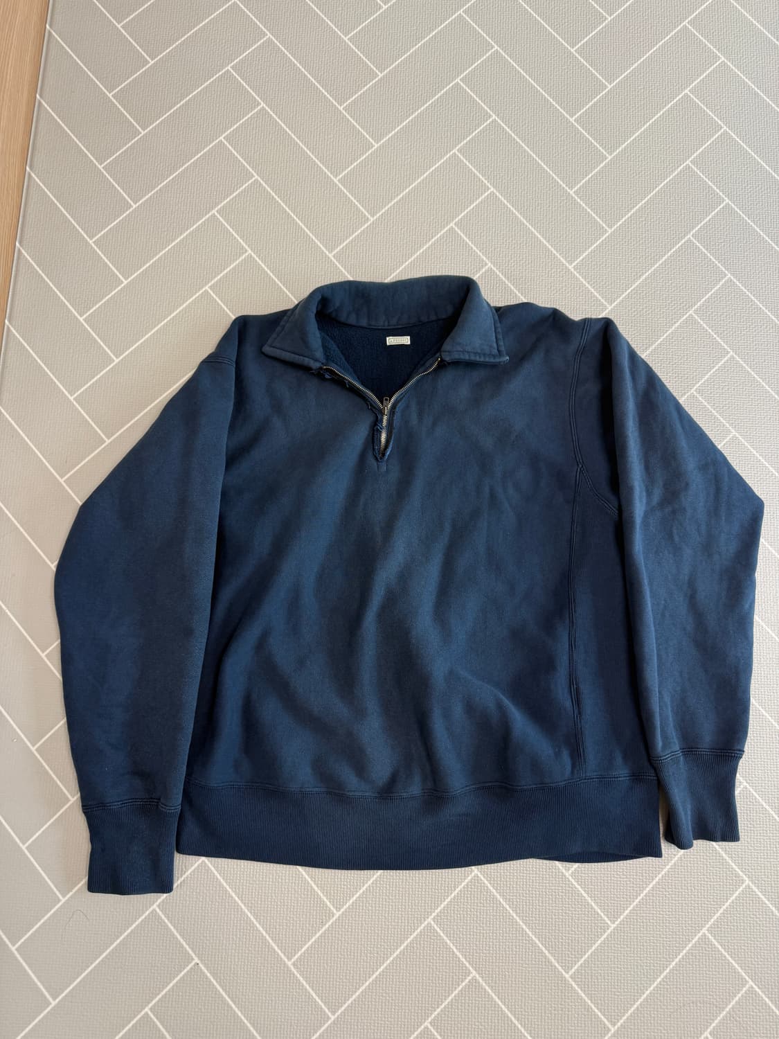 [3] 23ss 아프레쎄 하프집업 네이비 a.presse 상품이미지1