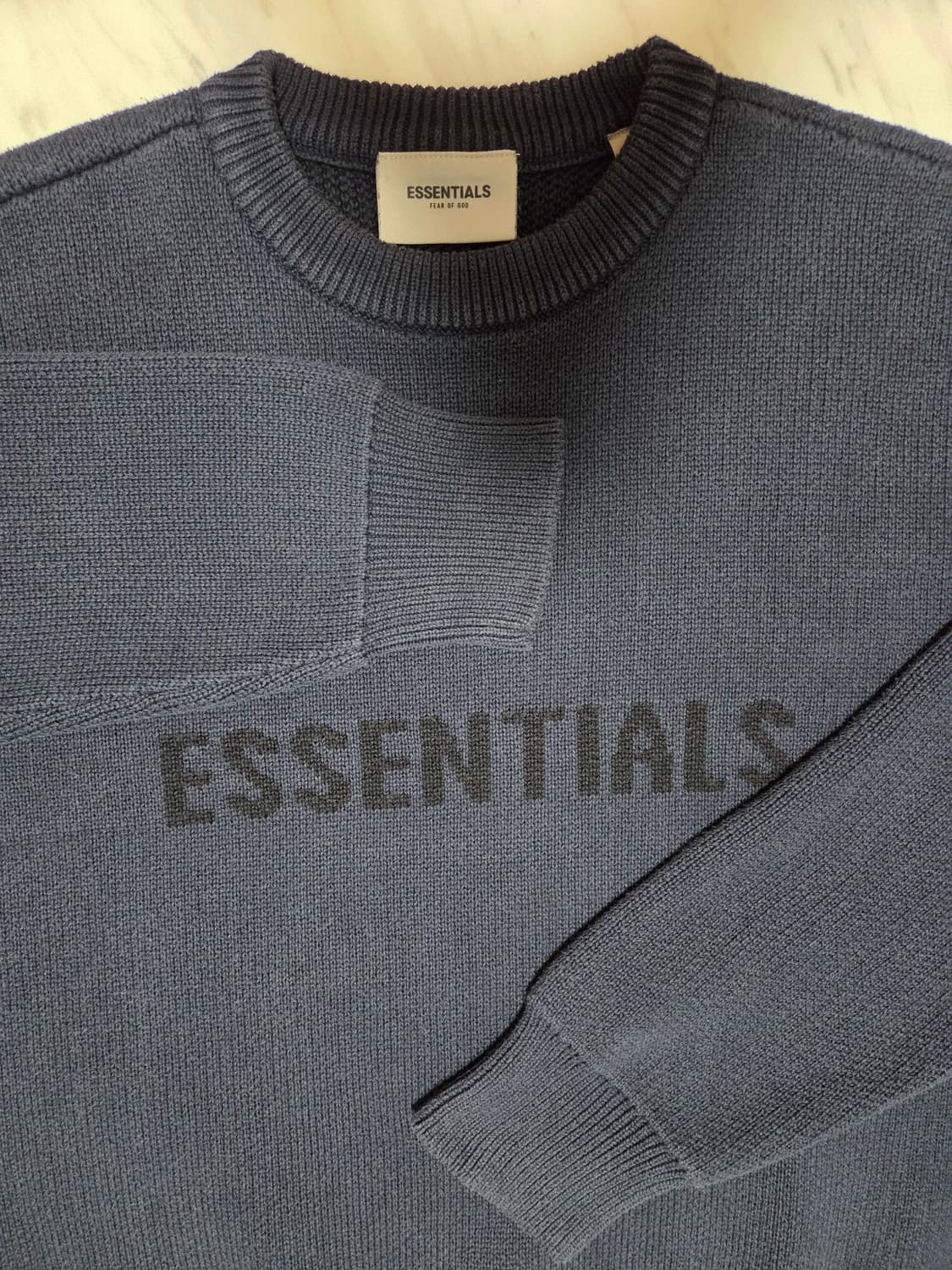 피오갓에센셜 다크 네이비 니트 상품이미지3