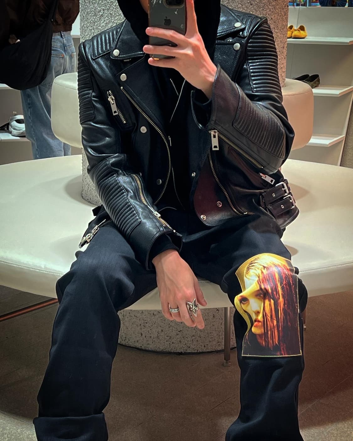 [XXL] 신흥사 버버리 프로섬 스타일 레더 자켓 상품이미지5