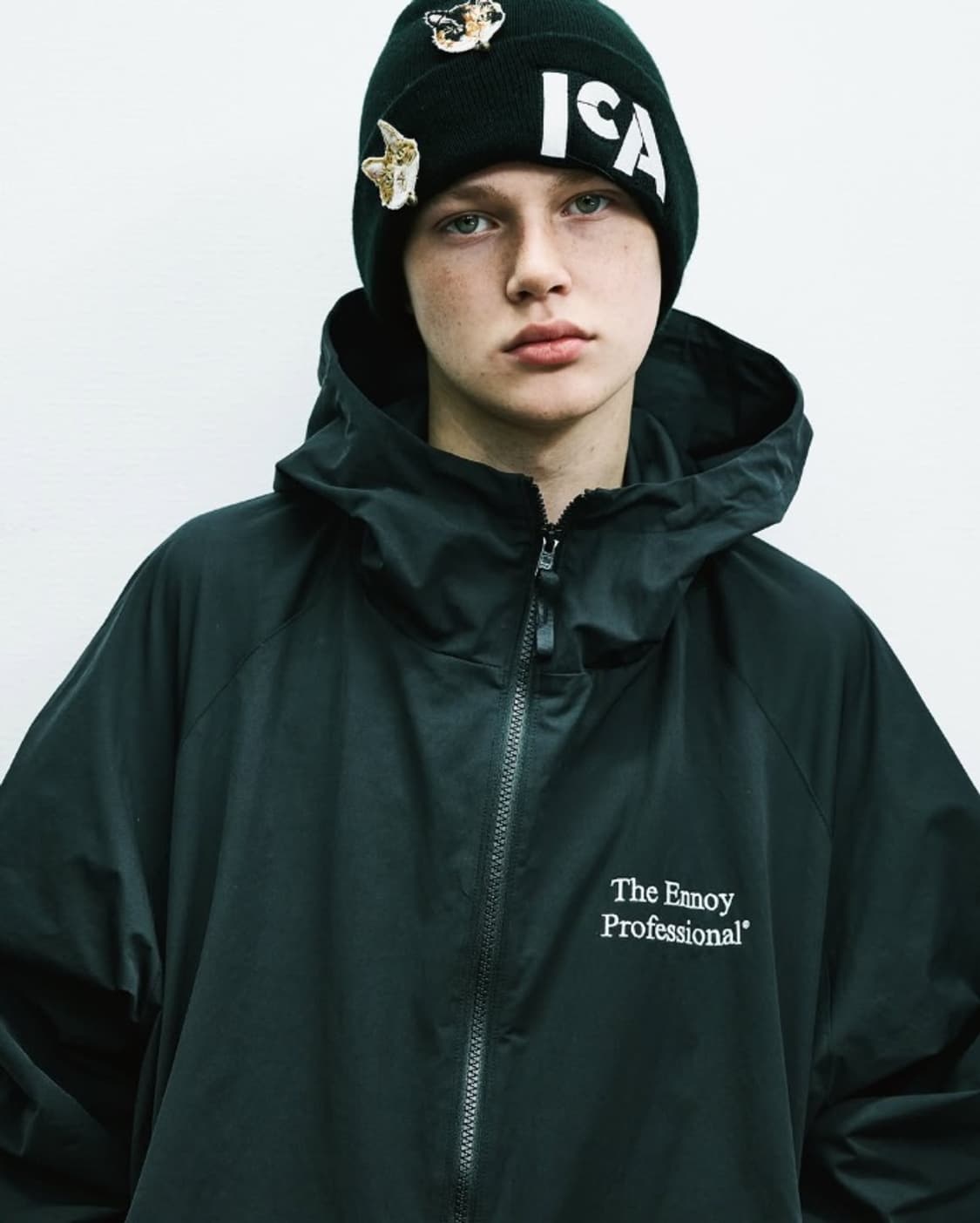 엔노이 ENNOY 2025 샤카 TECH CPN 후디 블랙 XXL 상품이미지7