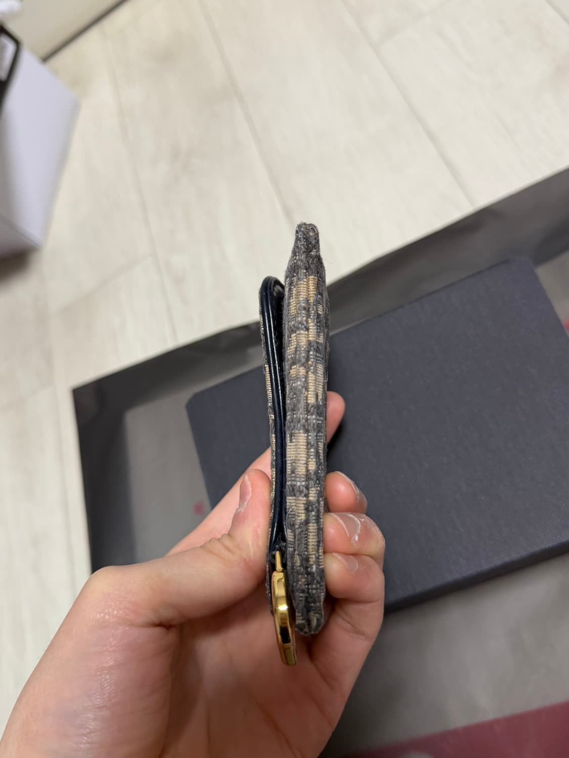 디올 오블리크 새들 카드지갑 정품 상품이미지5