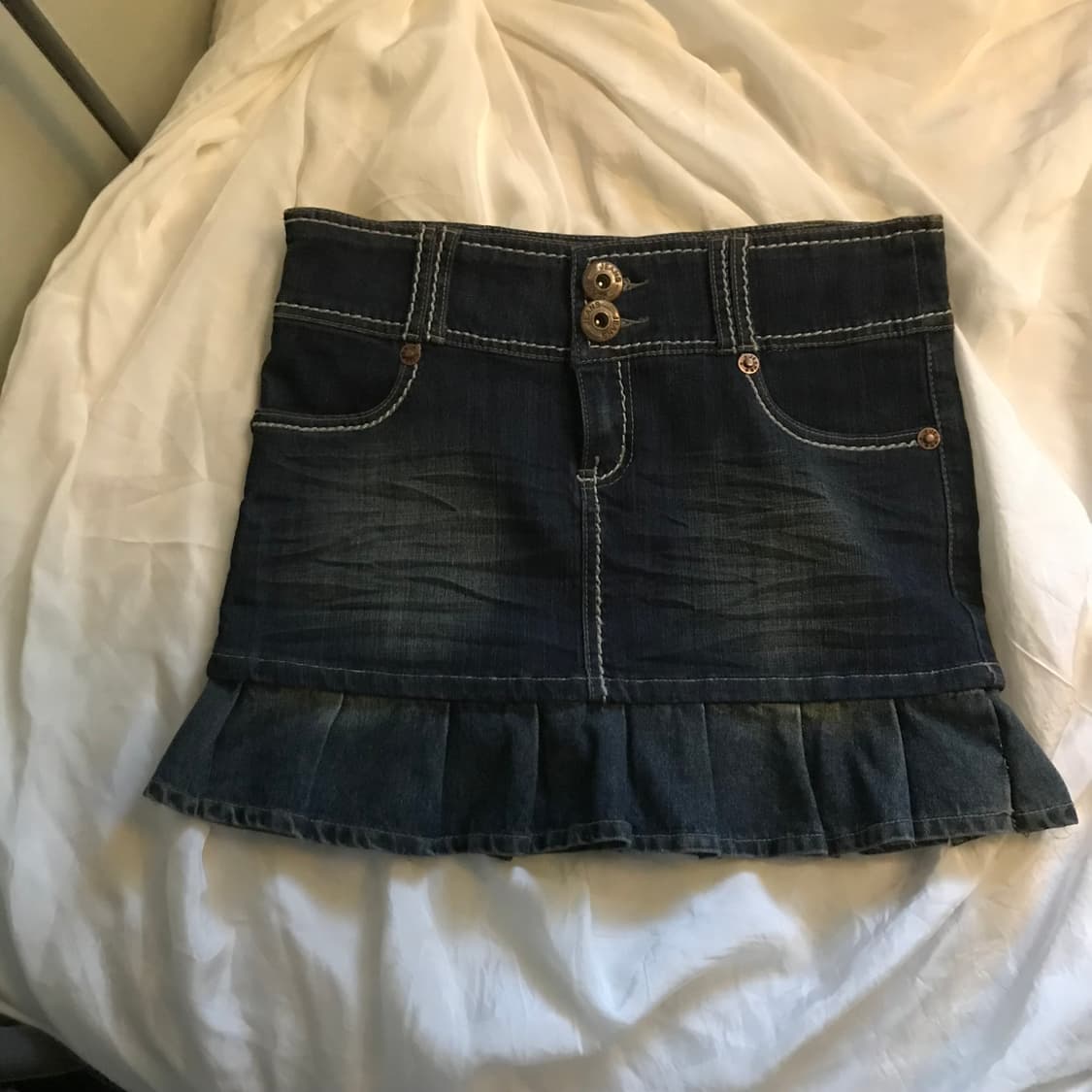 Vintage 빈티지 펑크 워싱 데님 미니스커트 상품이미지3