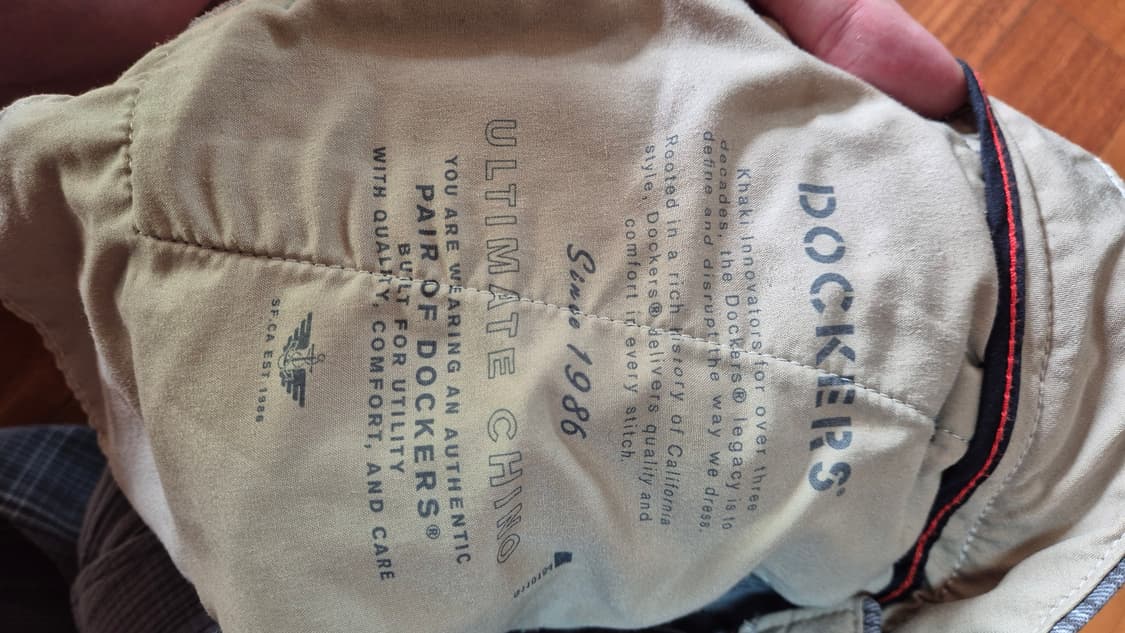 Dockers 체크 패턴 그레이 슬랙스 상품이미지4