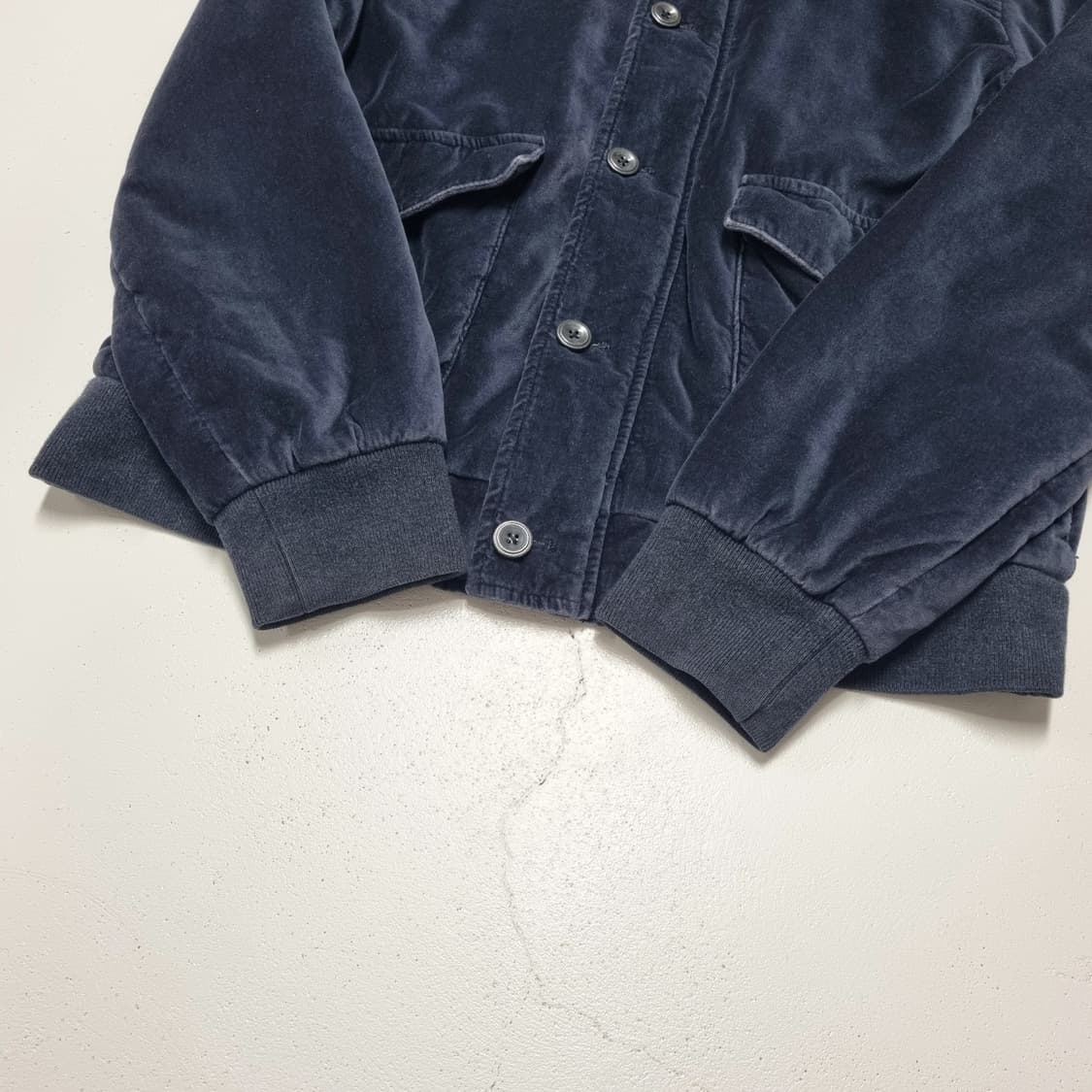 ARMANI EXCHANGE 벨루어 블루종 점퍼 - M 상품이미지5