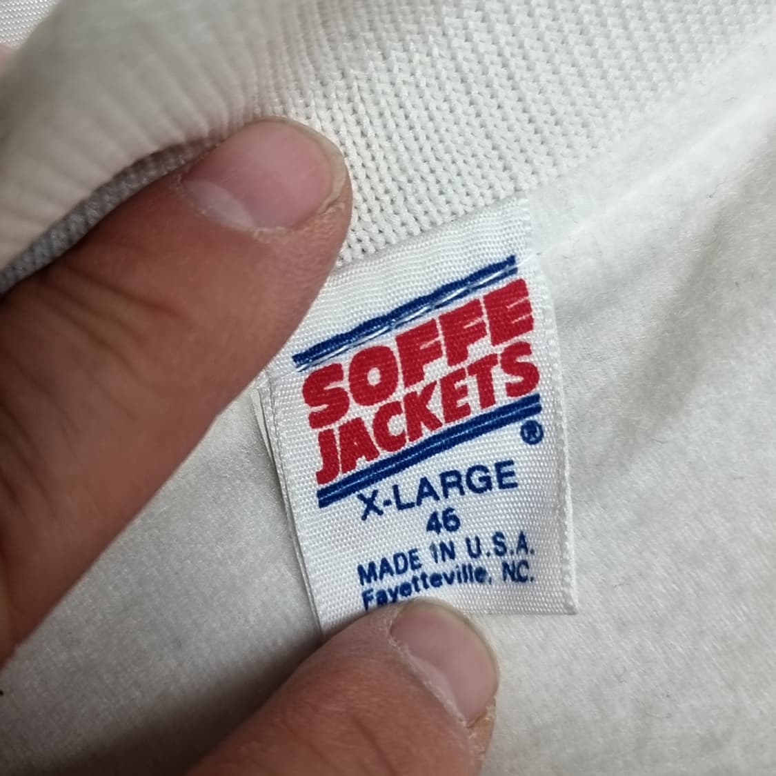 80-90s 미제 USA 미군 미해병대 화이트 사틴 자켓(46) 상품이미지5