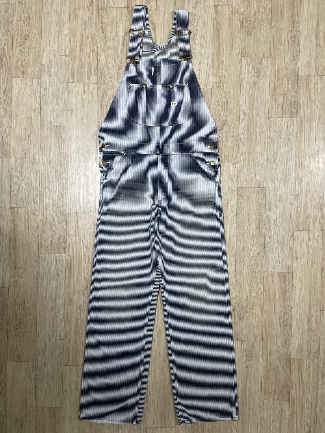 32) 70's 복각 Lee 재팬 히코리 데님 오버롤 상품이미지2