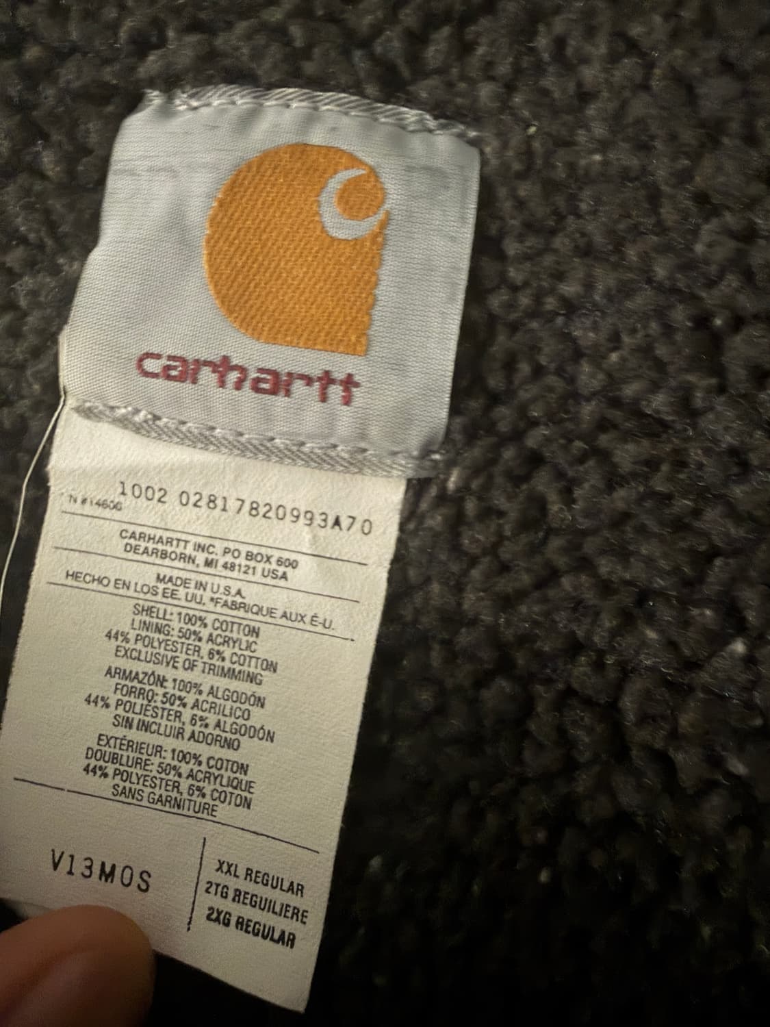 칼하트 베스트 조끼 v12 모스 made in usa 🇺🇸 상품이미지4