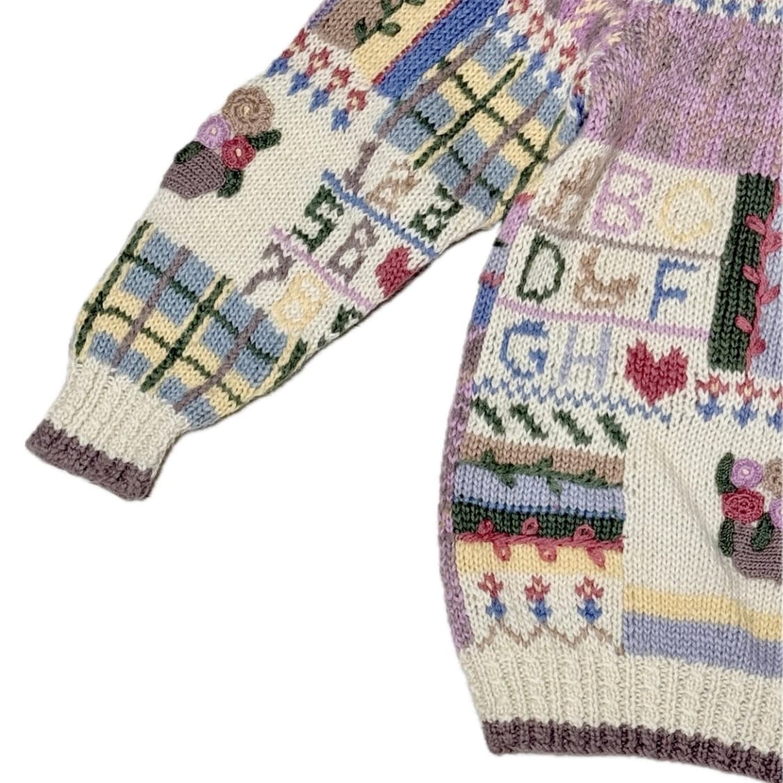 Vintage Jacquard knit cardigan 빈티지 자카드 상품이미지6