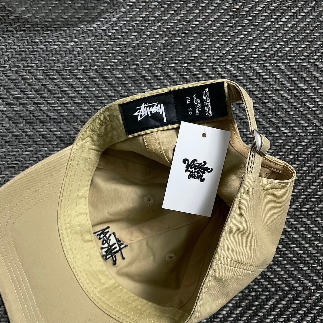 스투시 스탁 로고 베이지 볼캡o 4038 상품이미지4