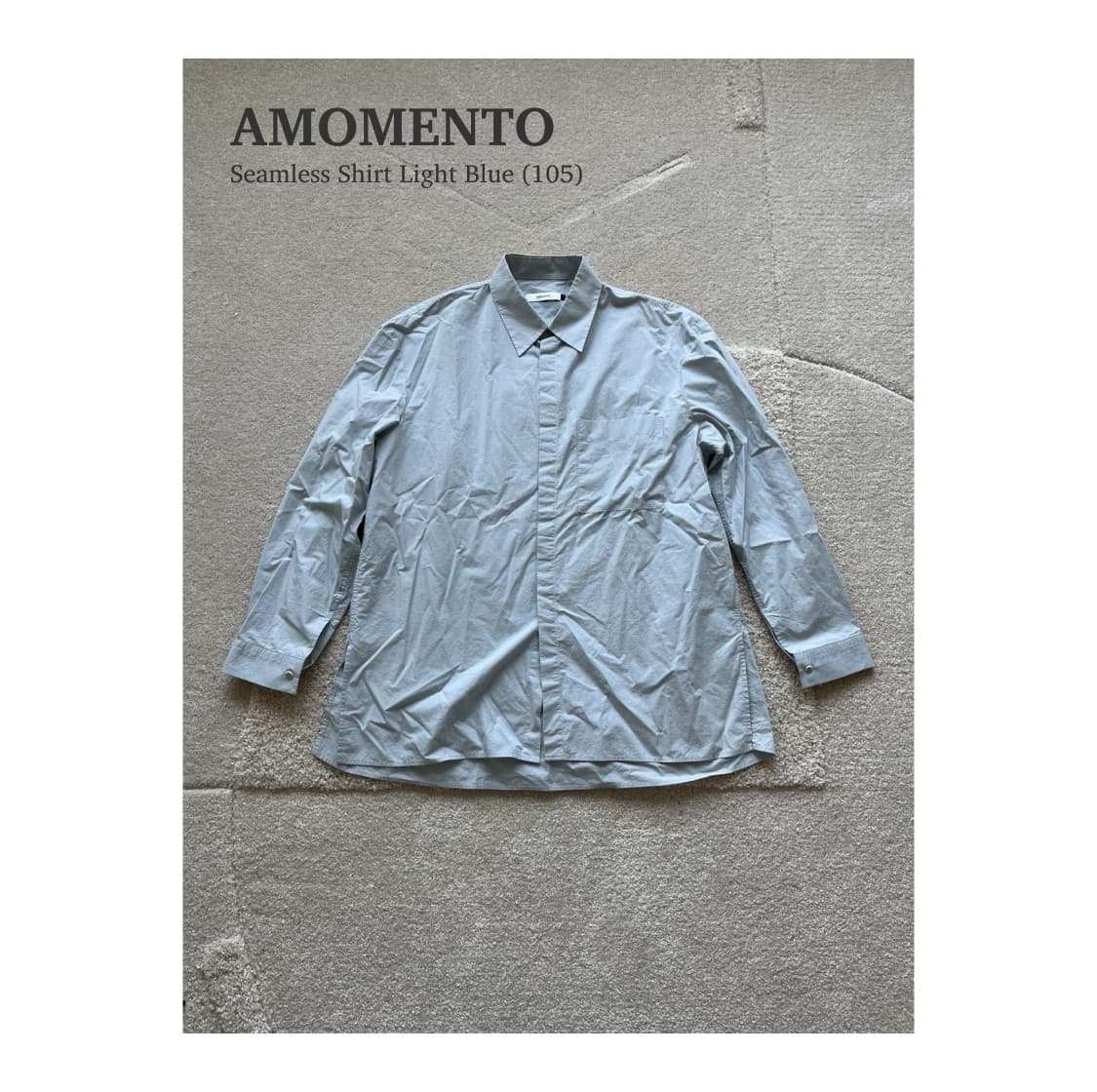 아모멘토 Seamless Shirt Light Blue (105) 상품이미지1