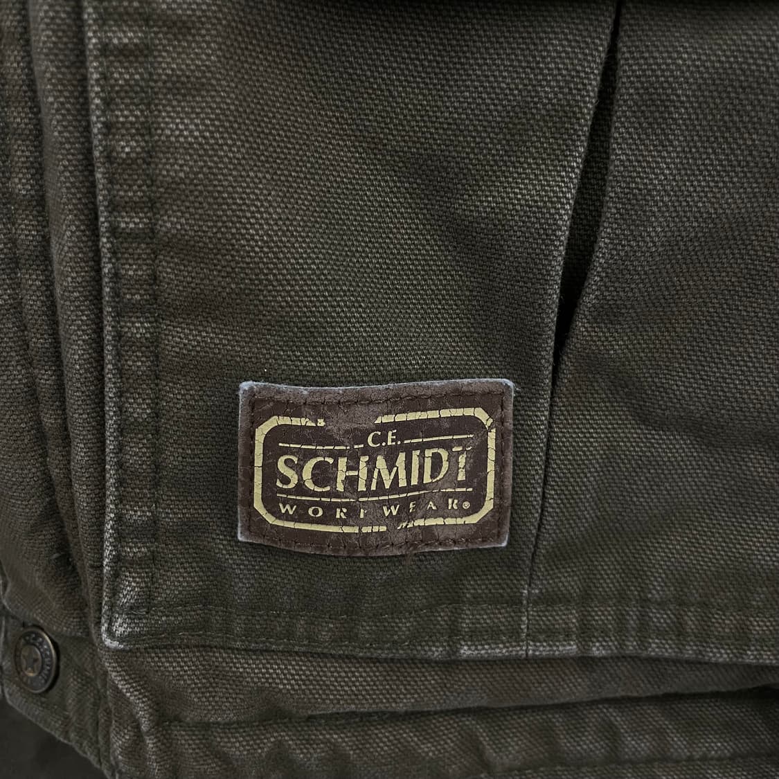 빈티지 멀티포켓 모스그린 덕캔버스 칼하트맛 워크자켓 상품이미지5