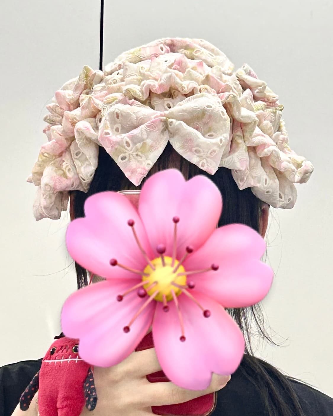 ･:*+. 핸드메이드 로리타 리본 프릴 플로럴 헤도레 헤드레이스 상품이미지2