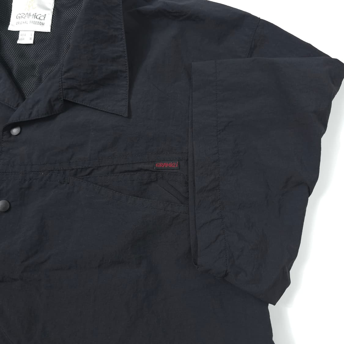 그라미치 나일론 캠프 반팔셔츠 블랙 (L) 상품이미지3