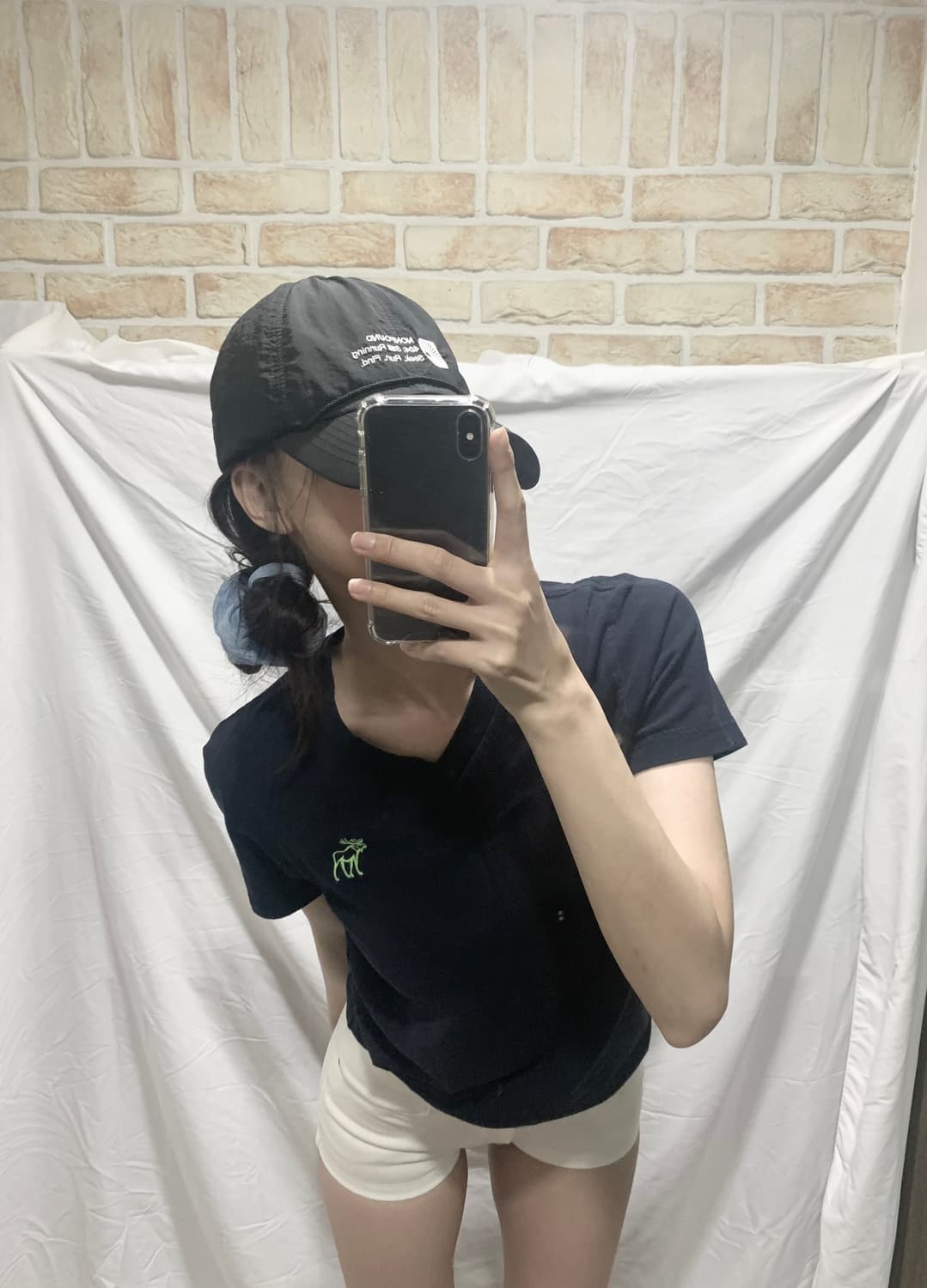 아베크롬비 반팔티 ,S,네이비 상품이미지2
