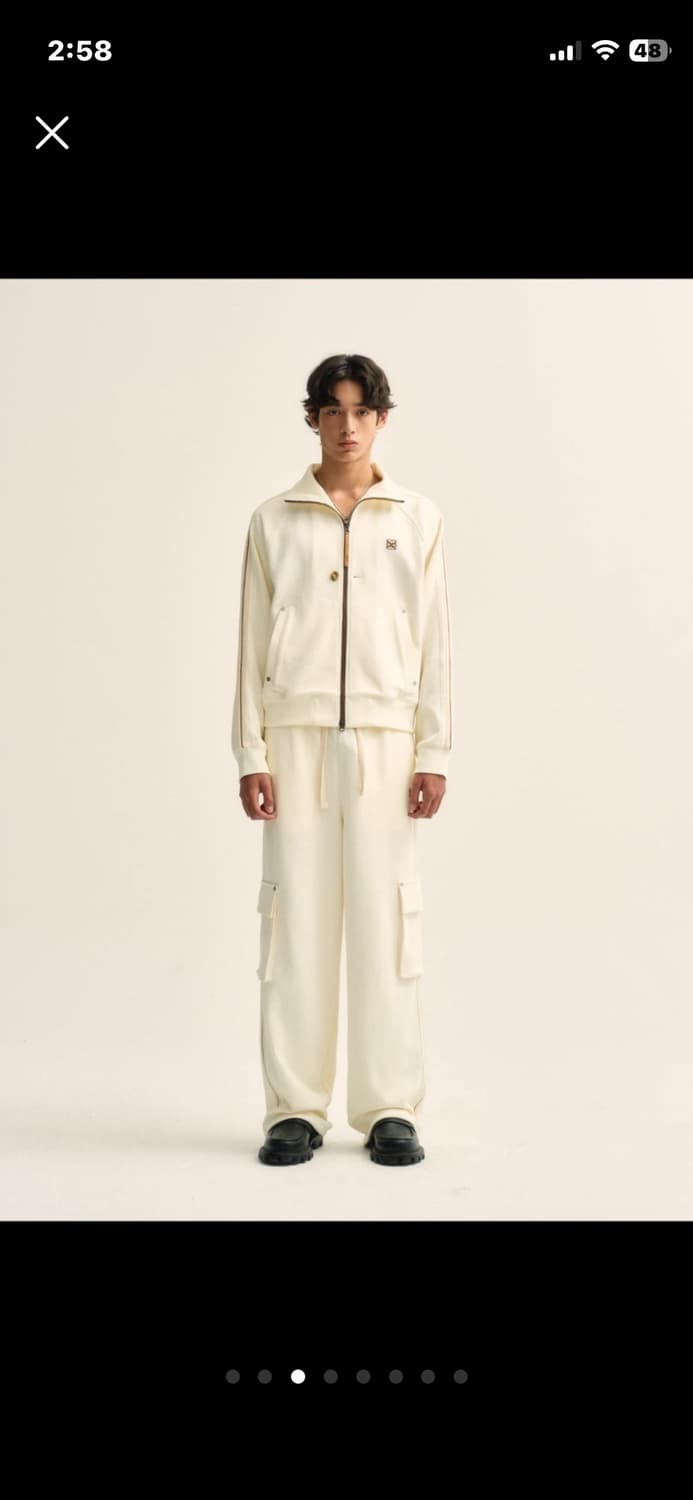 새터 satur 로턴 올 데이 트랙 집업 자켓 리조트 크림 공용 XL 상품이미지3