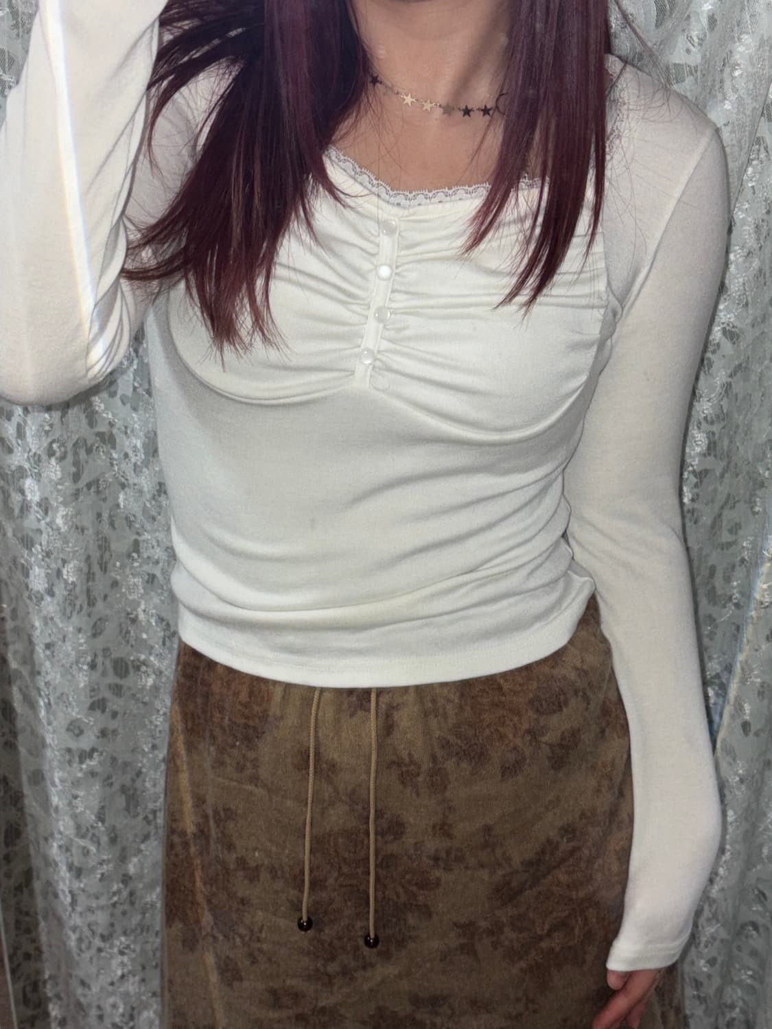 화이트 셔링 탑 상품이미지2