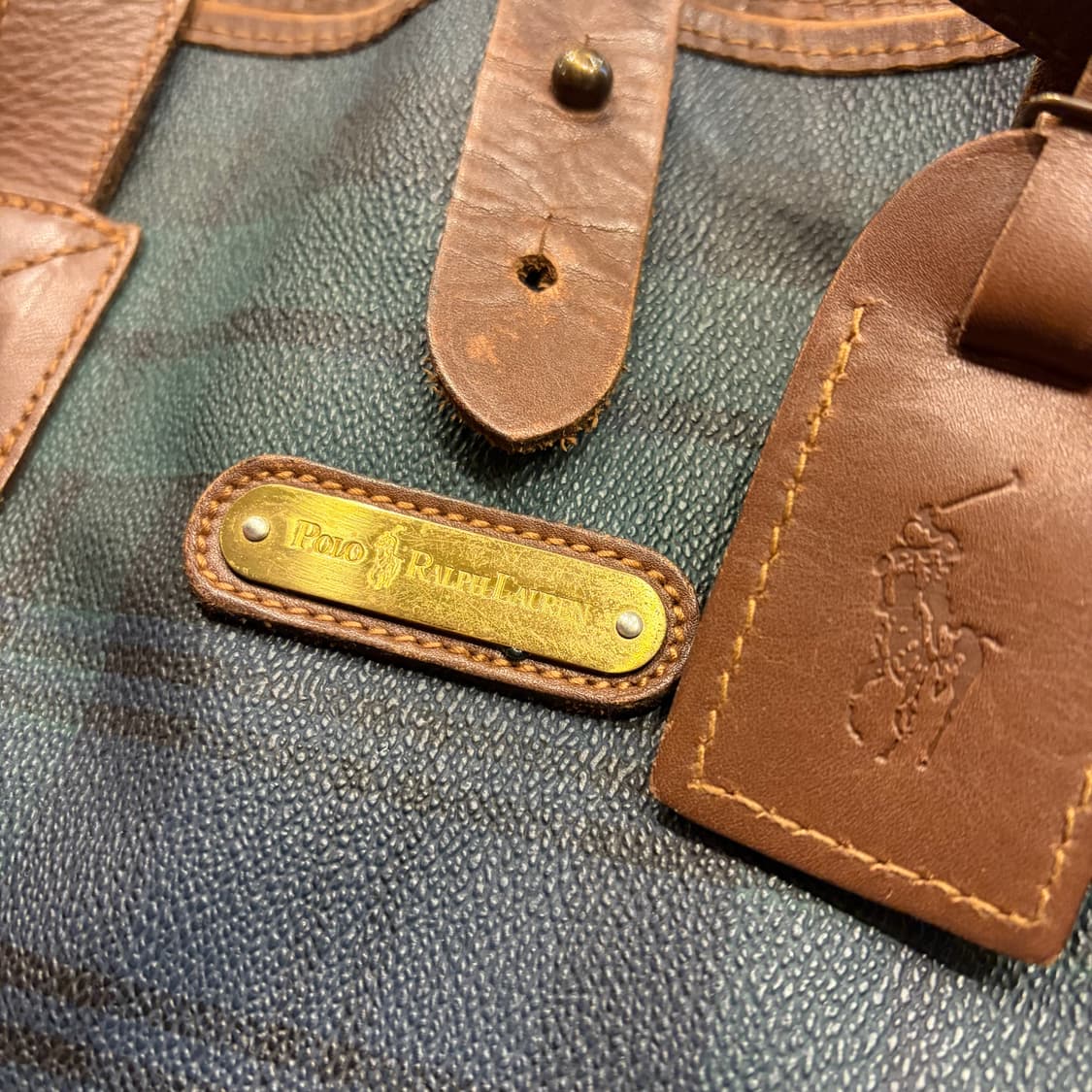 폴로 랄프로렌 블랙와치 체크 토트백 상품이미지4