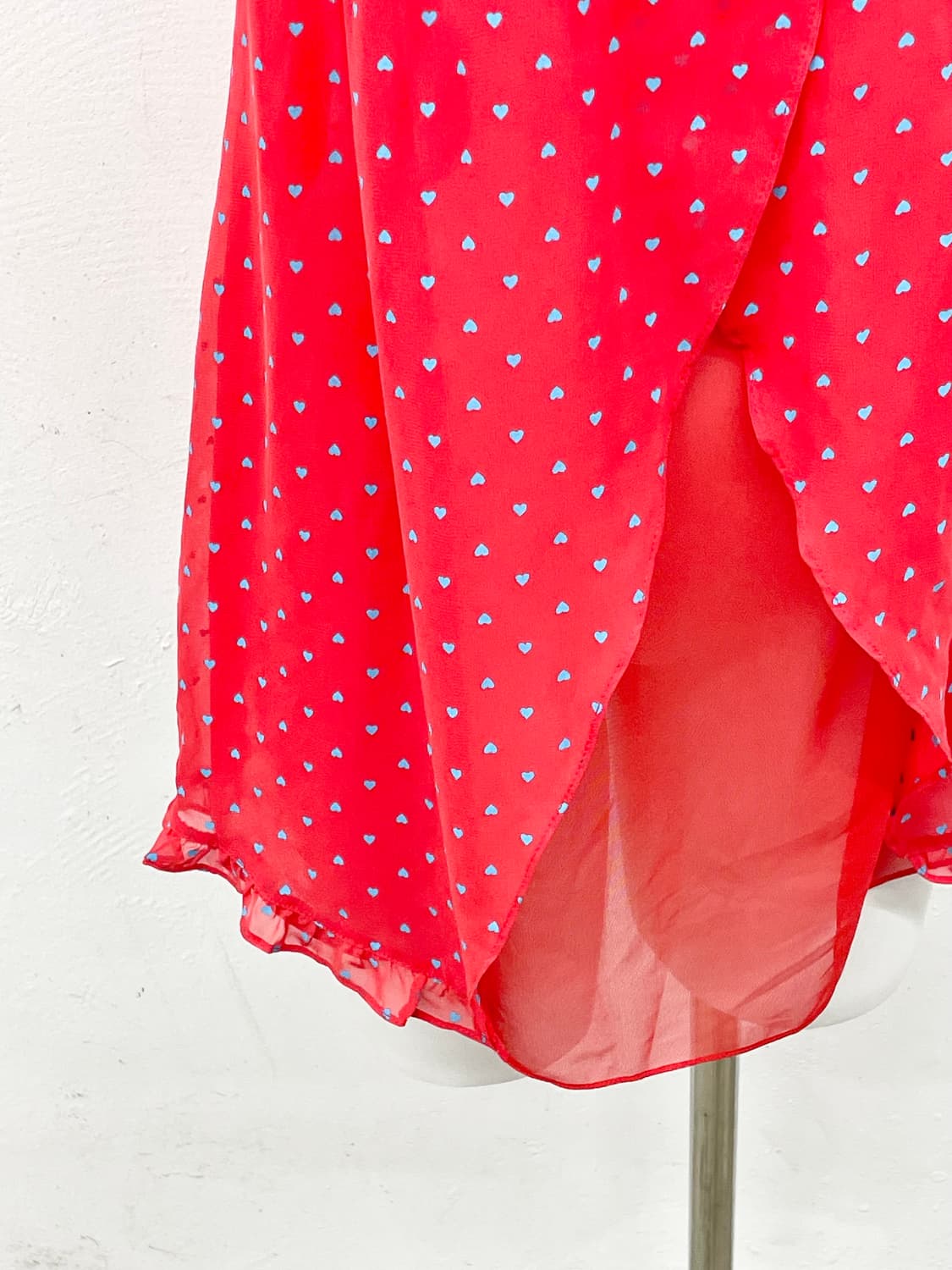 키치 하트 리본 슬립 상품이미지3