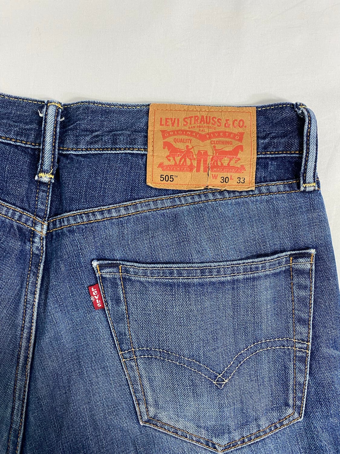 리바이스 Levis 505 워싱 데님팬츠 30x33 <640> 상품이미지4