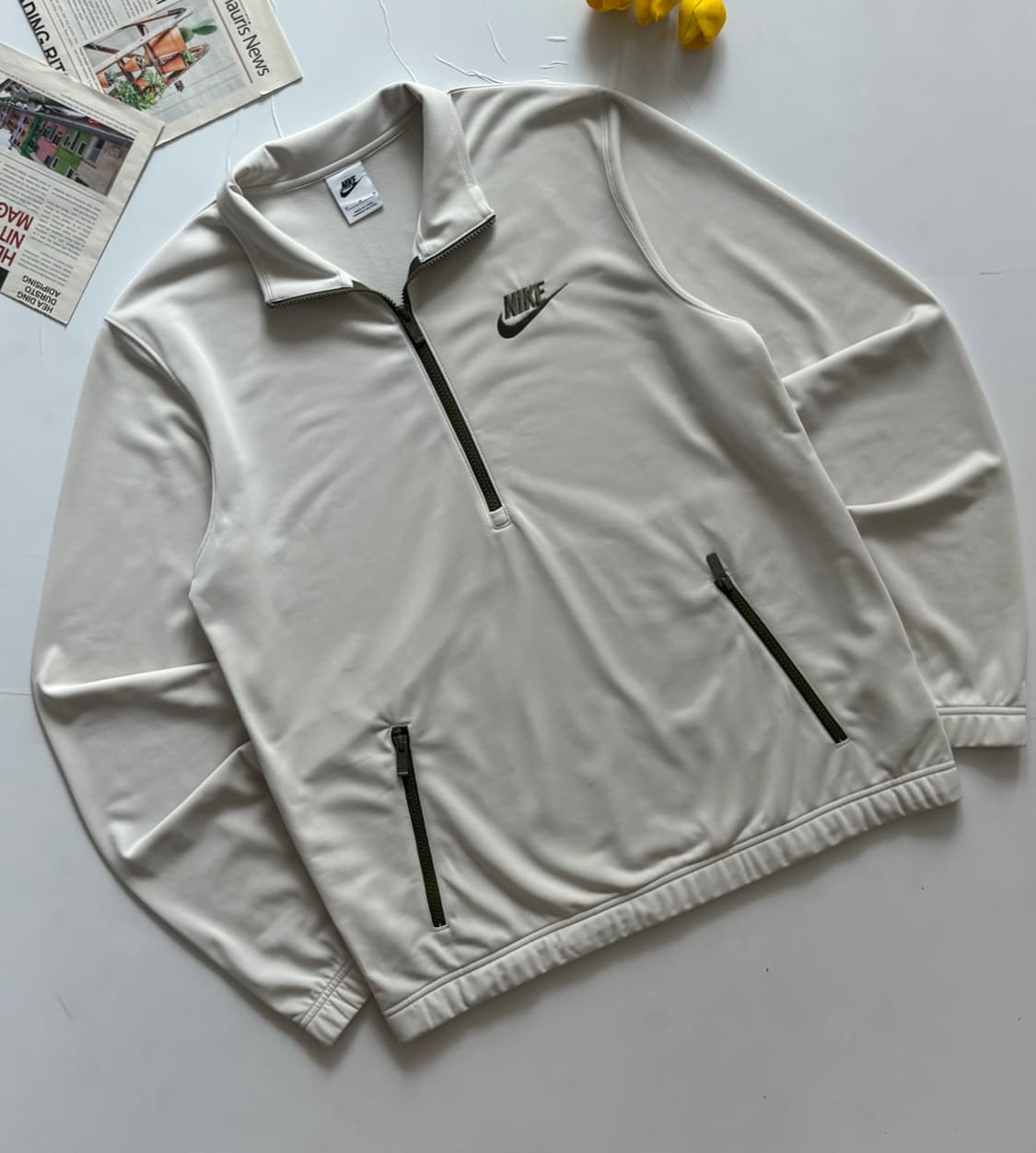 Nike 나이키 NSW 에센셜 아이보리 트랙탑 상품이미지1