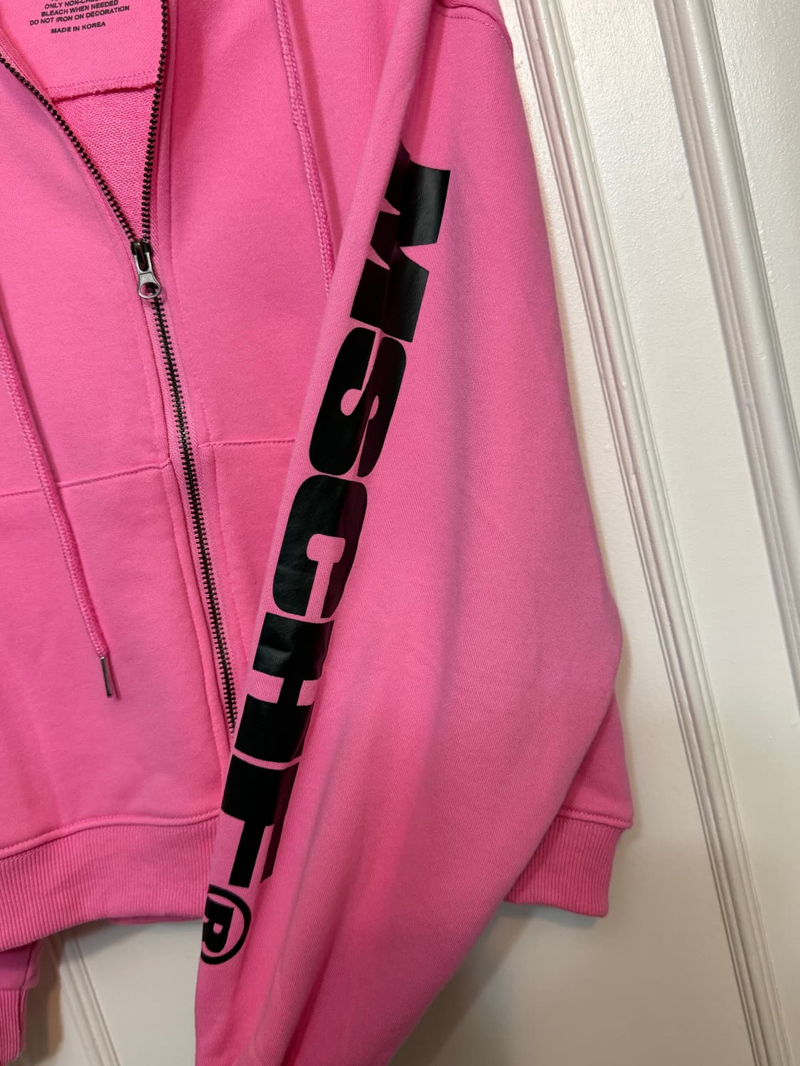 미스치프 핑크 후드 집업 상품이미지4